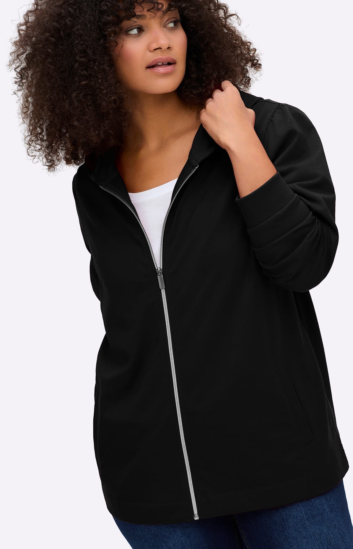 Sheego Shirtjacke »Sweatjacke« 1 Stk.