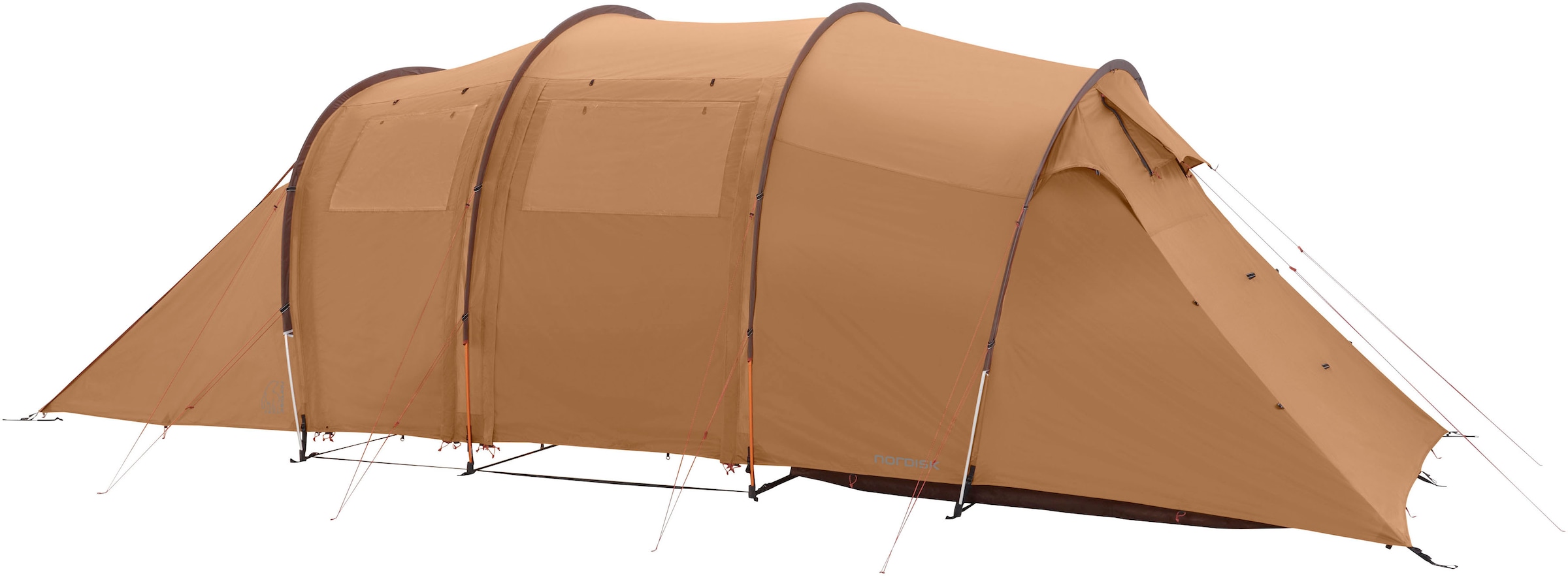 Nordisk Gruppenzelt »Reisa 6 PU Tent Cashew/Brown«, 6 St. Personen, (Packung, 1 tlg.)