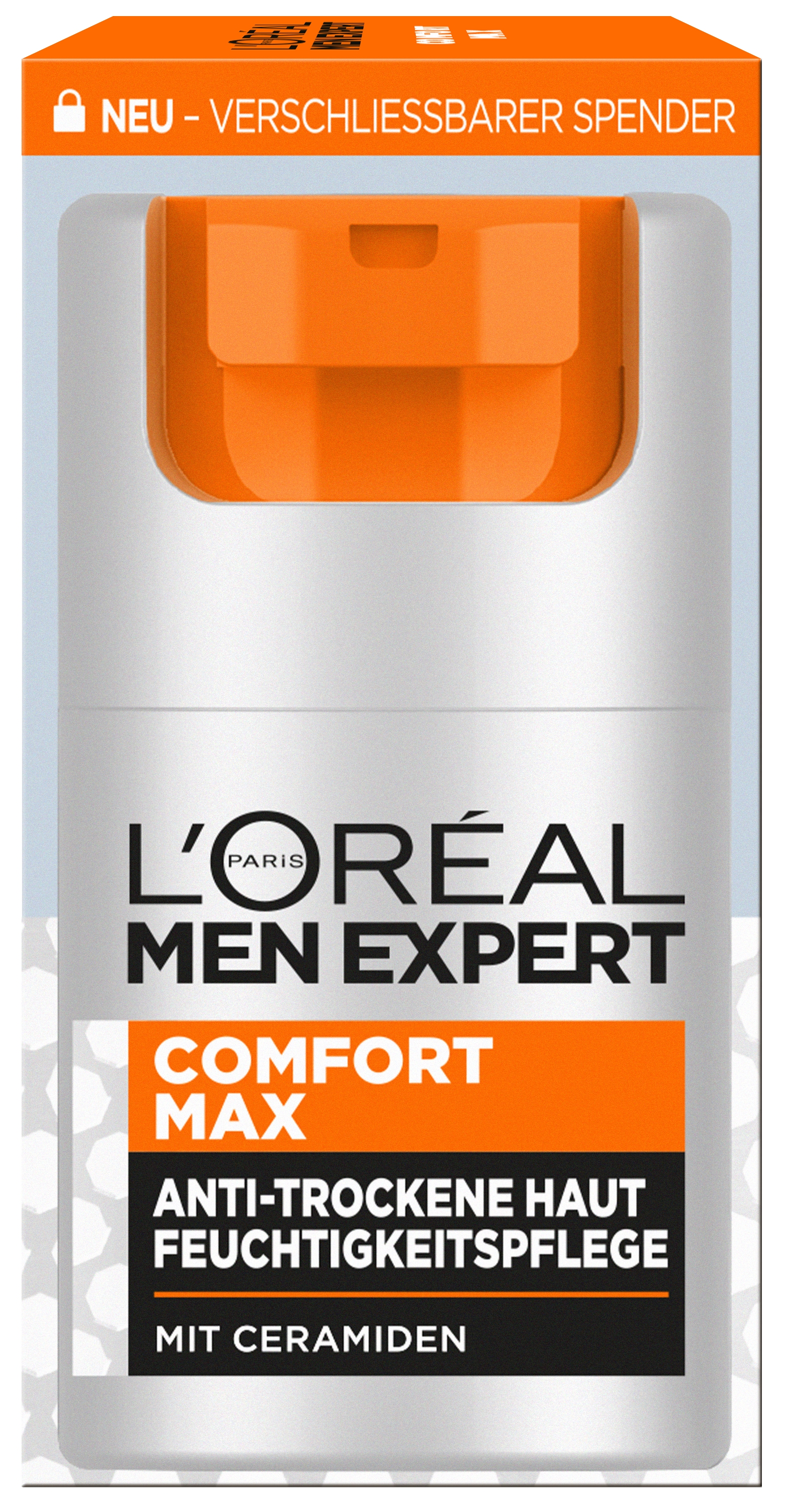 L'ORÉAL PARIS MEN EXPERT Gesichtsgel »Comfort Max Feuchtigkeitspflege« für trockene Haut, feuchtigkeitsspendend, nicht klebend