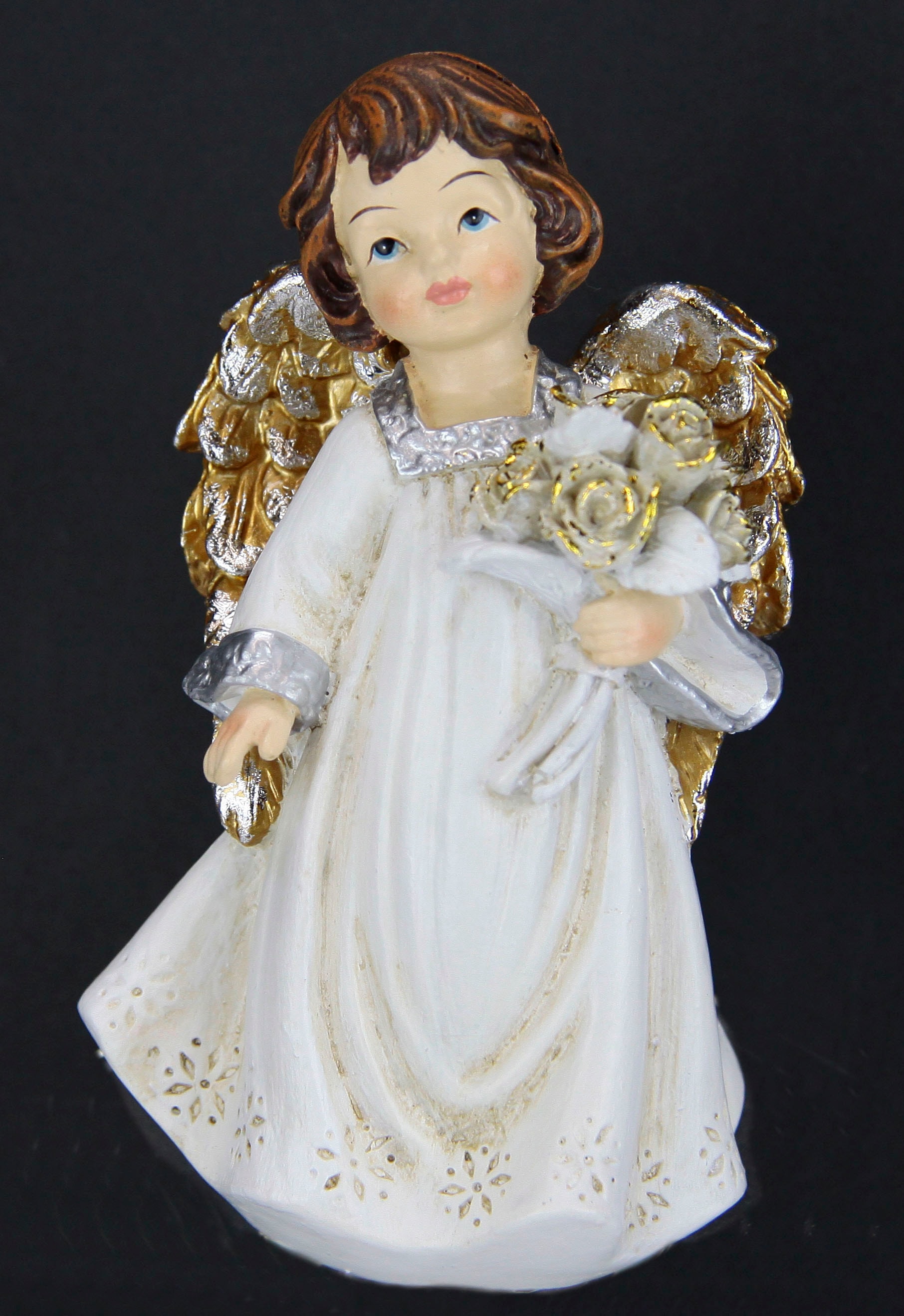 I.GE.A. Engelfigur »Engel«, 2er Set mit Blumen, Dekofigur, Dekoengel auf  Rechnung kaufen