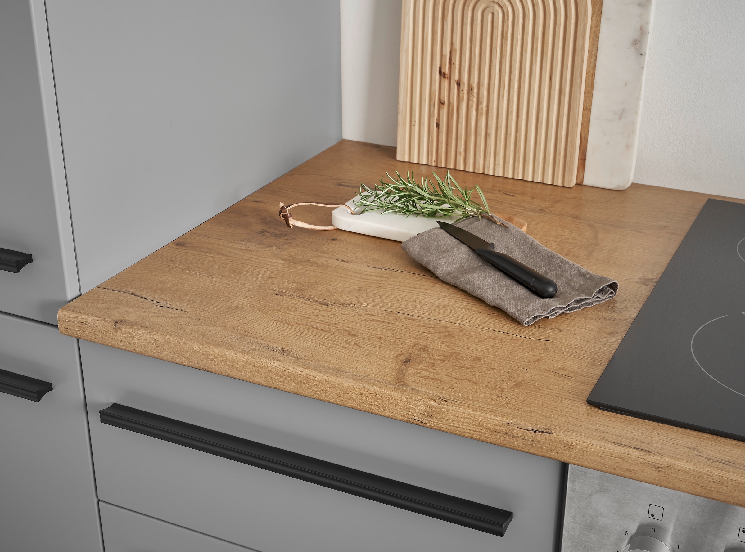 BASIC by Balculina Buffet »Denver, Küchenbuffet BxHxT 120x211x60«, (1 St.), Breite 120cm, Soft-Close für Türen und Schubkästen