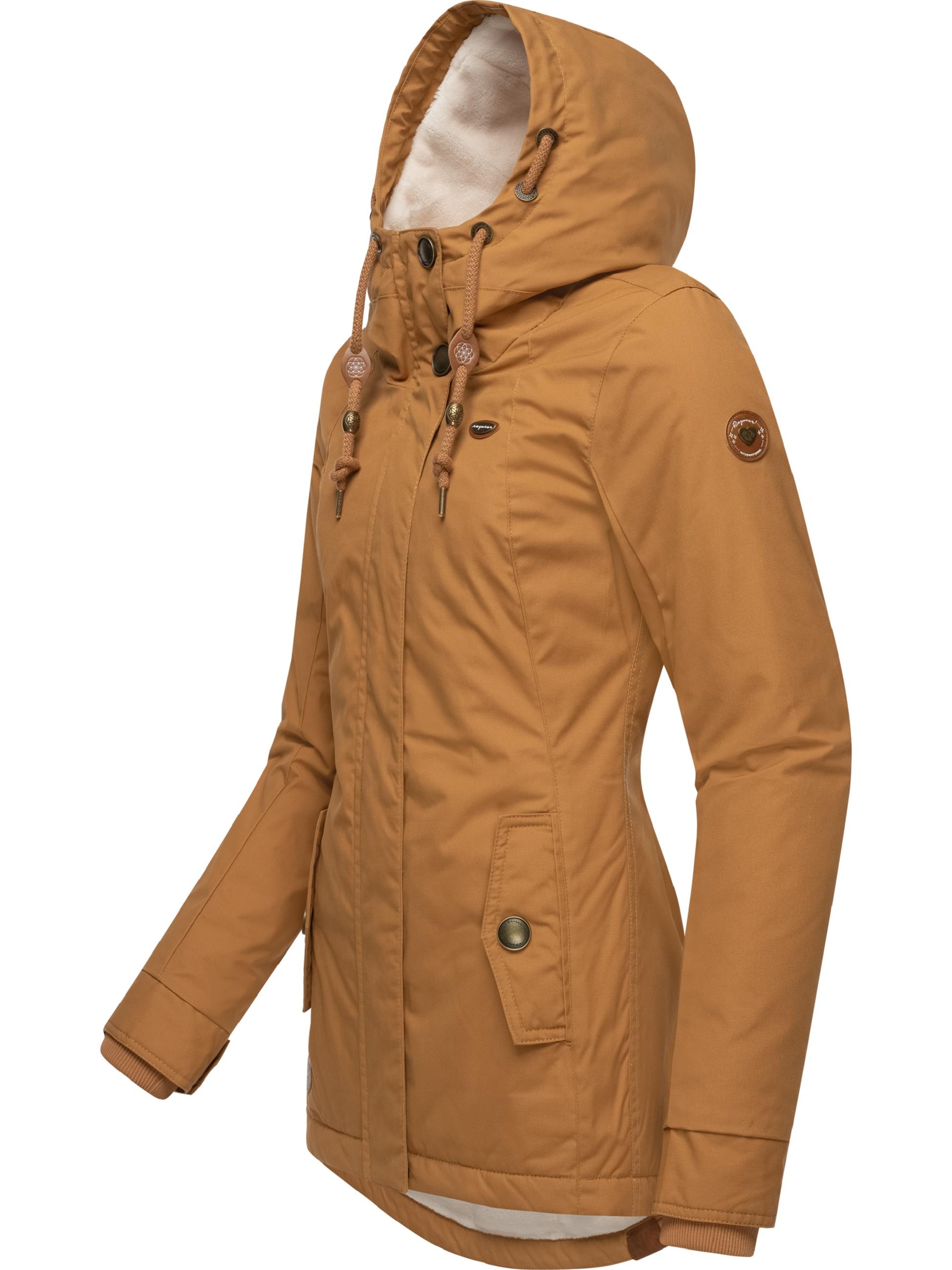 Ragwear Winterjacke »Winterjacke Monade«, mit Kapuze, Damen Winterparka mit Kapuze und m. Fleece gefüttert
