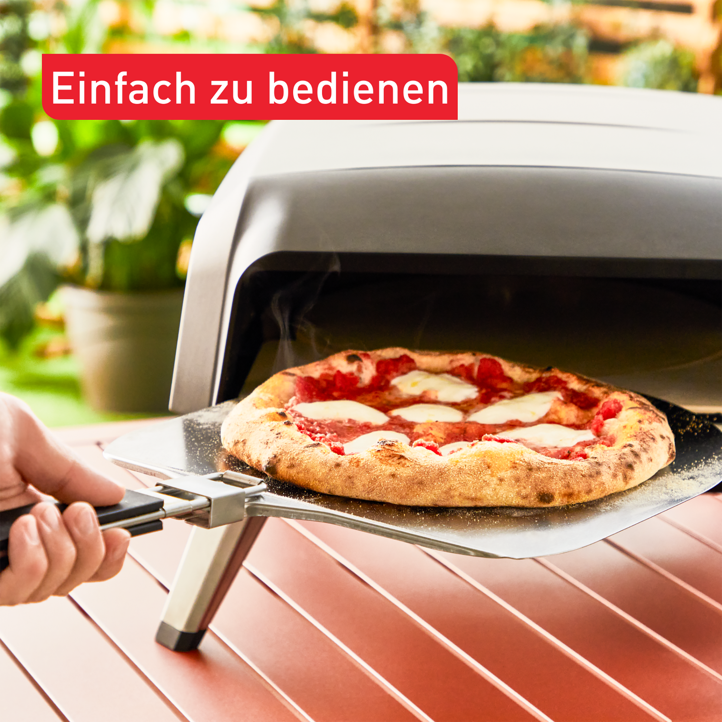 Tefal Pizzaofen »JM4130 Pizza Pronto«, mit drehendem Pizzastein und Pizzaschaufel