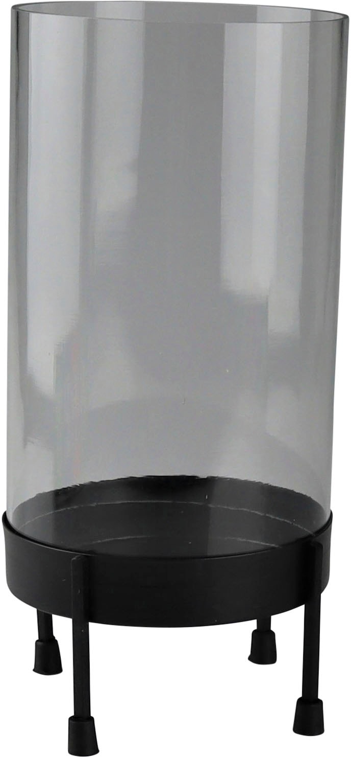 St.), und Eisen AM Stumpenkerzenhalter (1 bestellen Windlicht, Glas bequem Design aus
