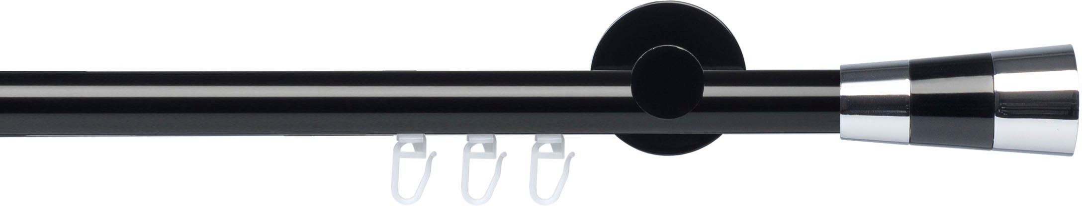 Liedeco Gardinenstange »Innenlaufgarnitur 20 mm Piano Granada« Ø 20 mm 1 läufig-läufig Fixmaß Gardinenstange Komplett