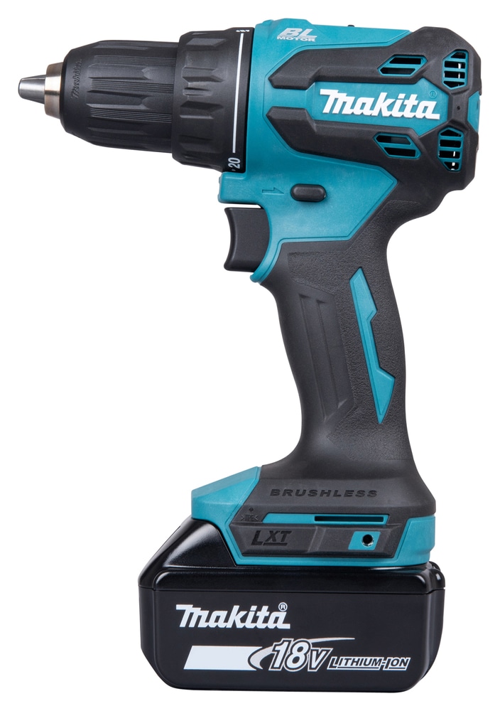 Makita Akku-Bohrschrauber »»DDF490RFJ« 18V, Inkl. 2x 3Ah Akku und Ladegerät« max. 65 Nm, 0-1.900 min⁻¹, 13 mm,  leistungsstarker & bürstenloser Bohrschrauber mit 65 Nm Drehmoment