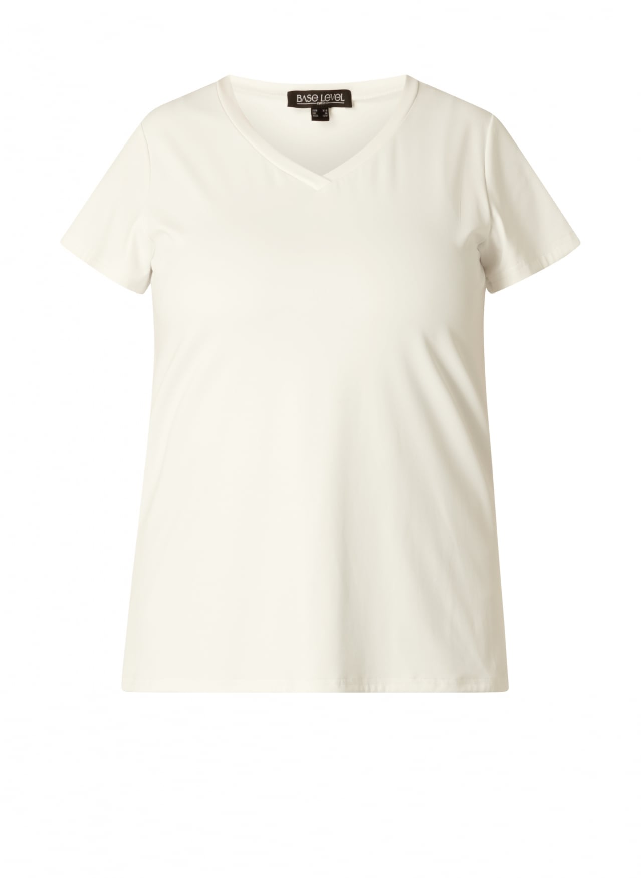 Base Level Curvy V-Shirt »Lilly« mit Stretch