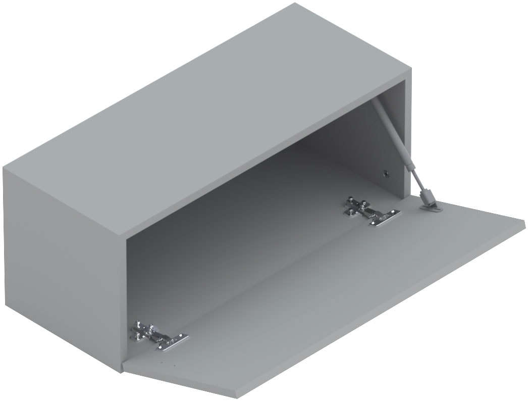 INOSIGN Hängevitrine »Infinity Breite 69 cm, Höhe 29 cm, Hängeschrank mit 1 Klappe,« Wandschrank waagerecht zu hängen, verschiedene Farben