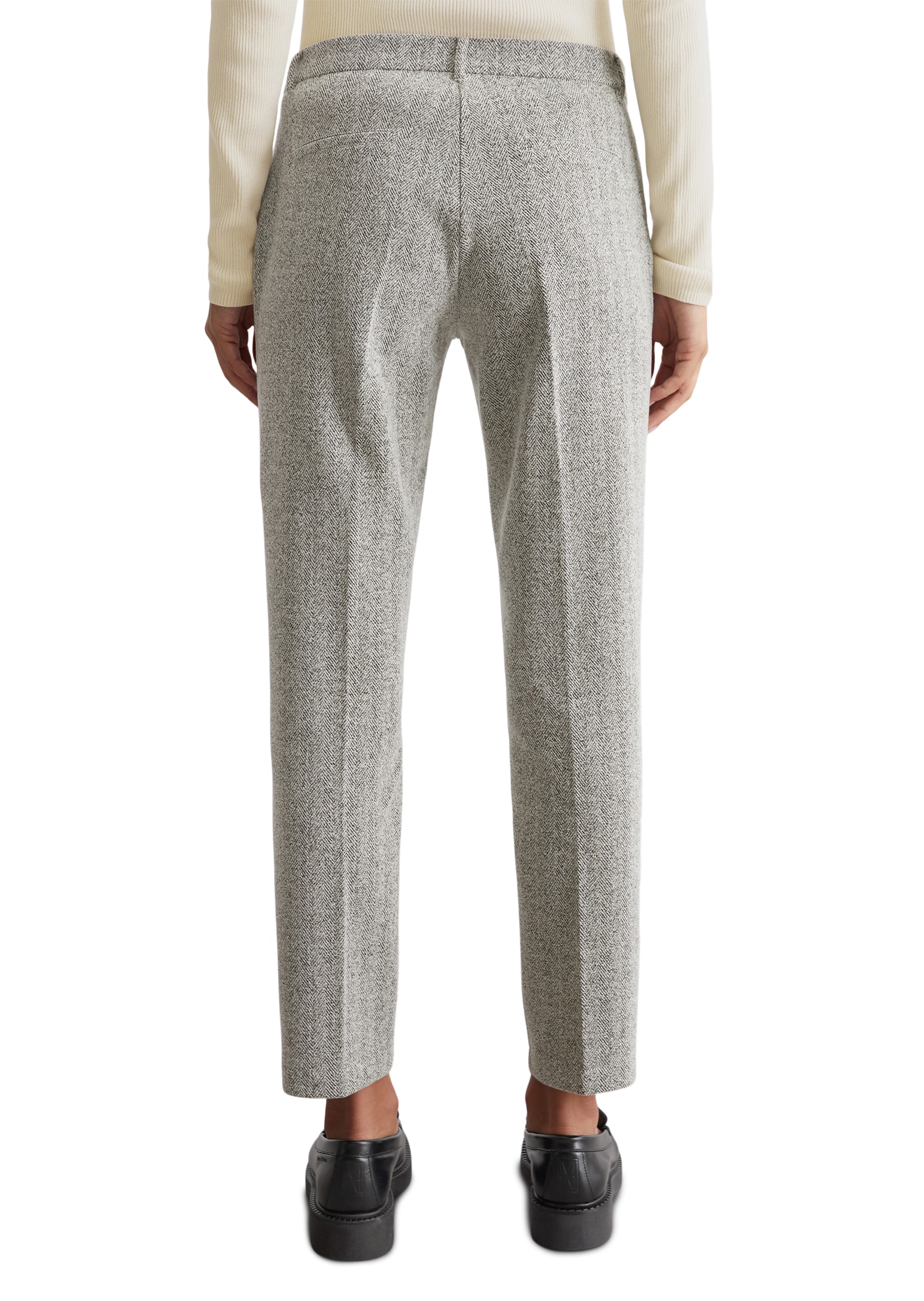 Marc O'Polo Jerseyhose, mit Fischgrat-Muster