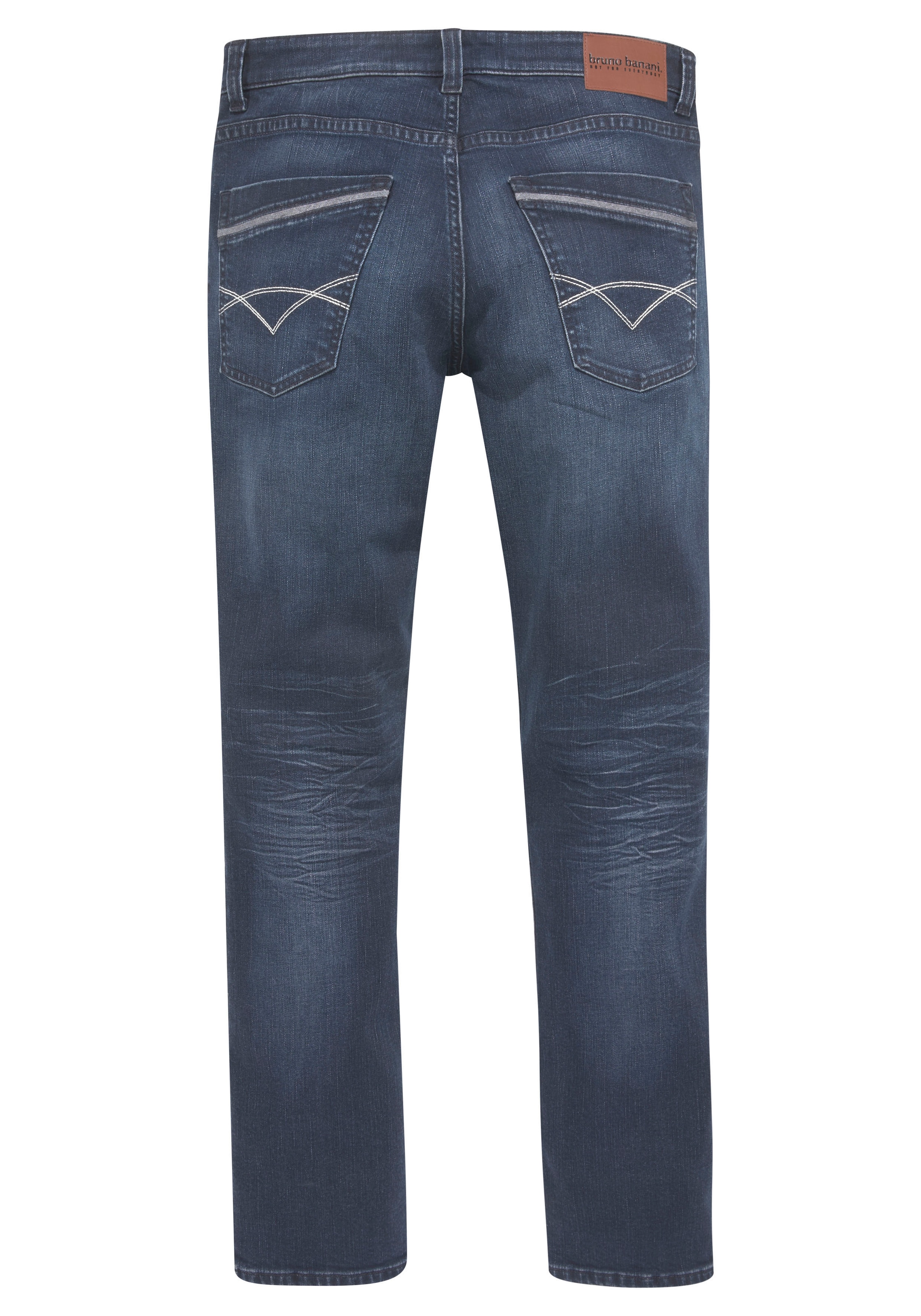 Bruno Banani Straight-Jeans »Dylan«, gerade Beinform, Used-Waschung, niedrige Leibhöhe