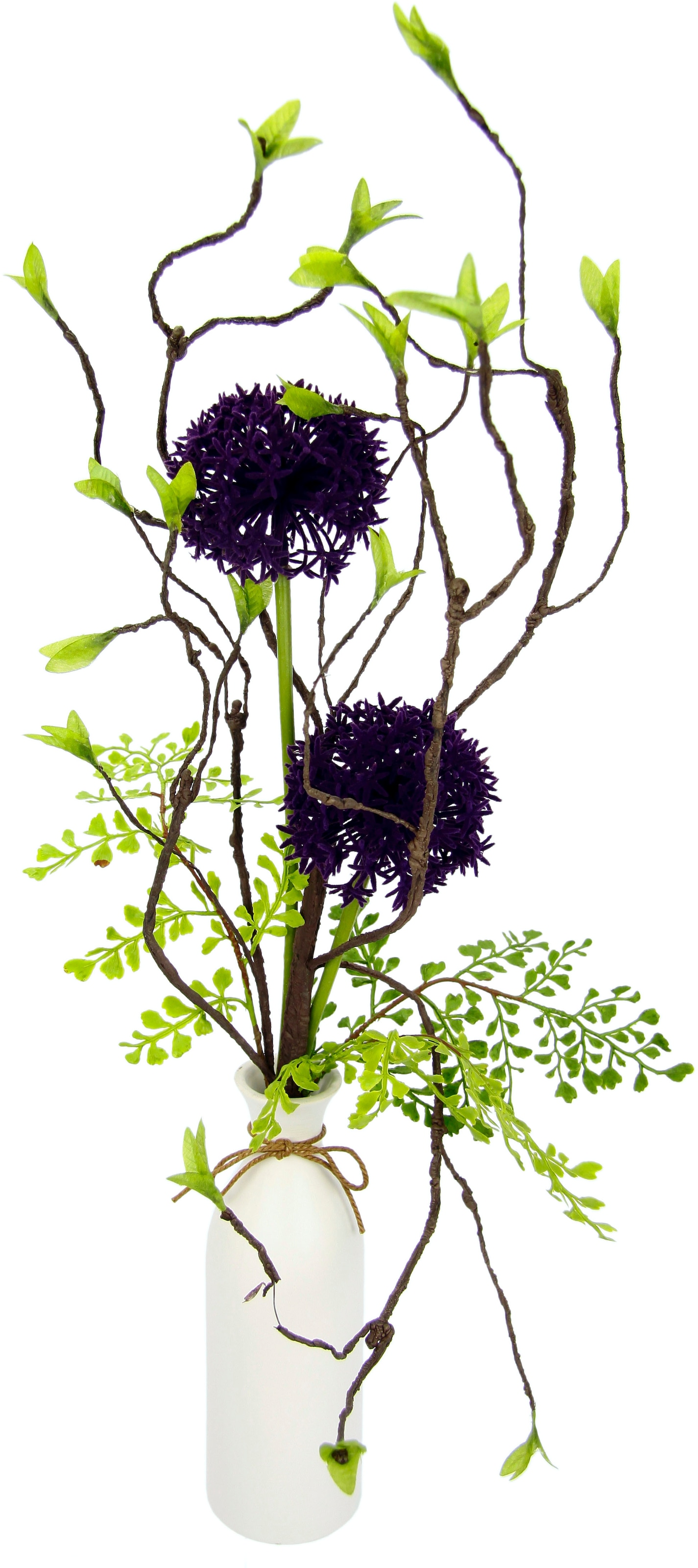 I.GE.A. Kunstblume »Arrangement Allium«, Vase aus Keramik auf Raten  bestellen