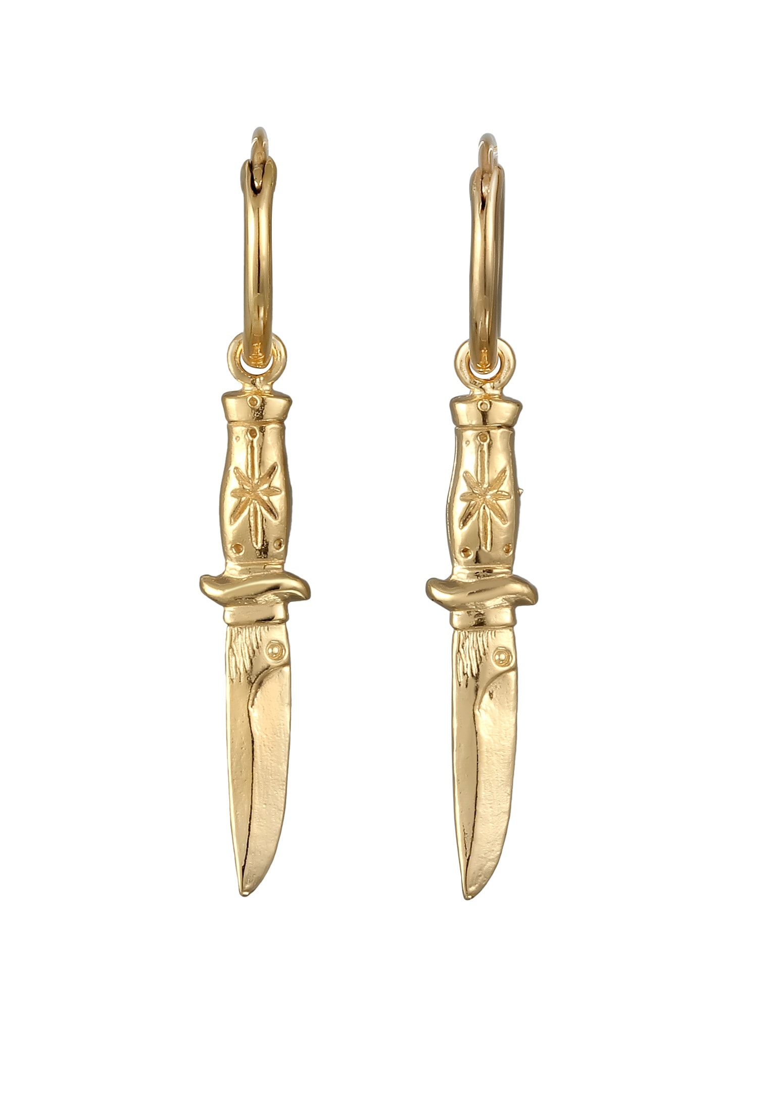 HAZE & GLORY Paar Creolen »Ohrringe Creolen - The Knife 925 Silber«