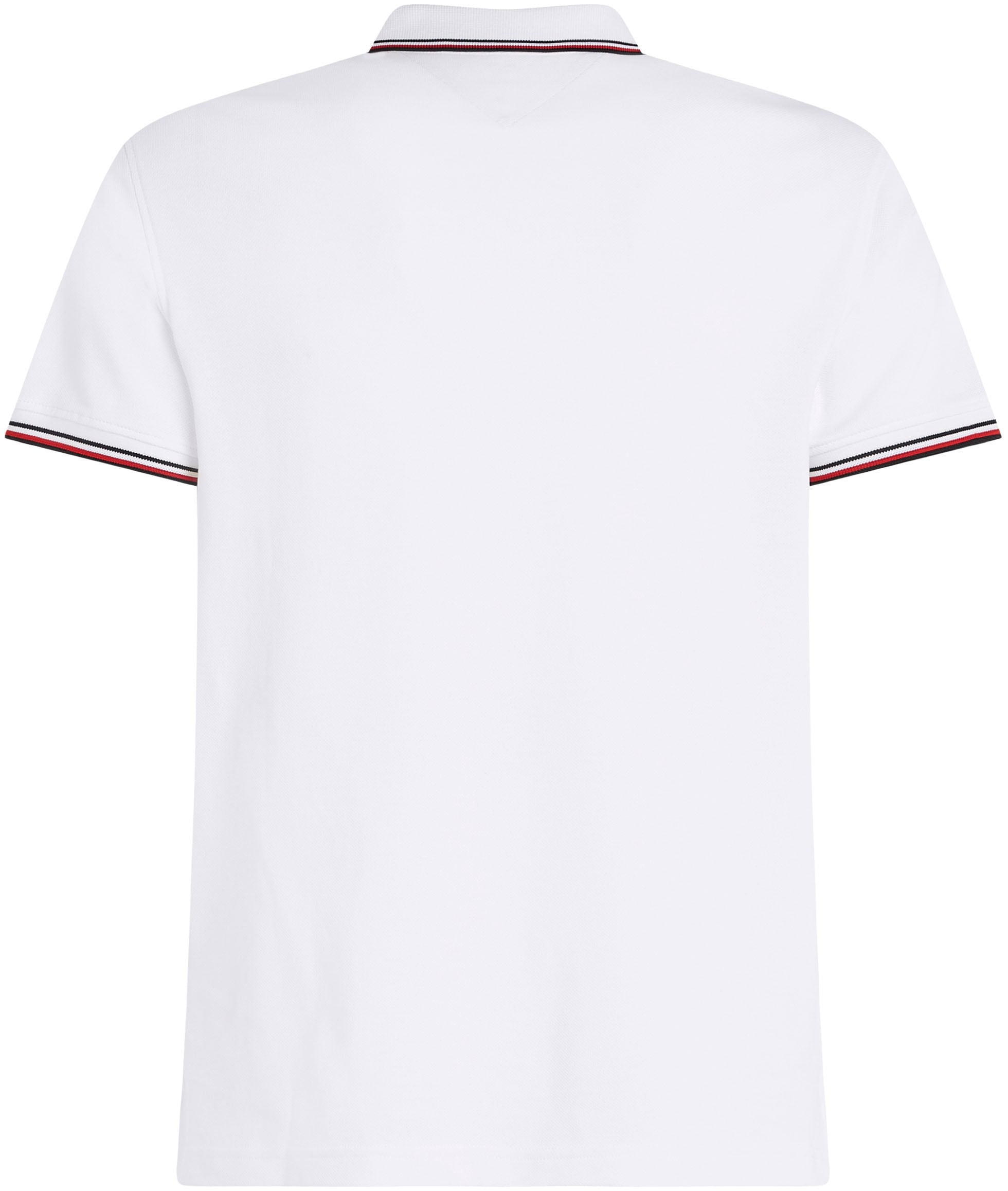Tommy Hilfiger Poloshirt »1985 RWB TIPPED SLIM POLO«, mit TH-Farben an Ärmel und Kragen