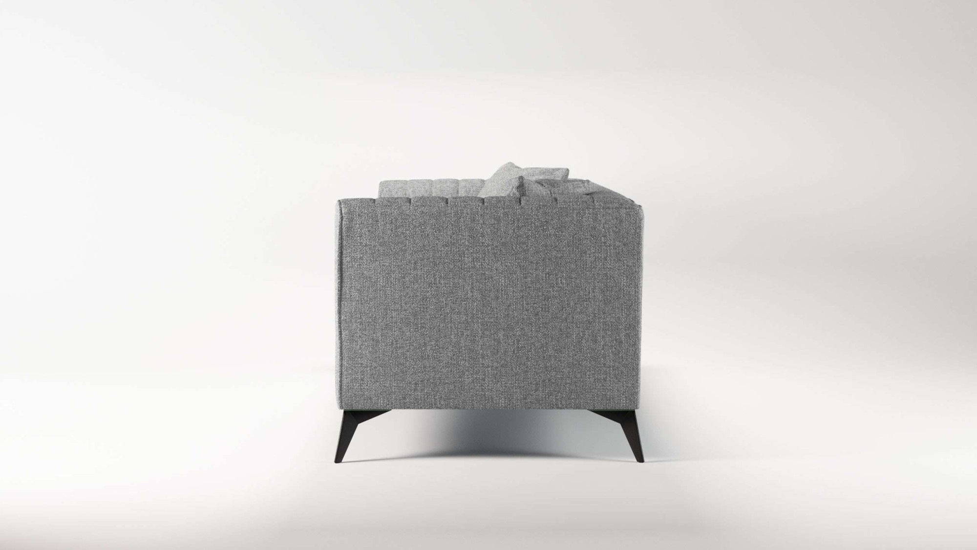 Places of Style 4-Sitzer »MATTHEW elegantes Designsofa, Maße B/T/H: 231/86/74 cm«, XXL, Steppung im Rücken, lose Sitzkissen, incl 2. Zierkissen
