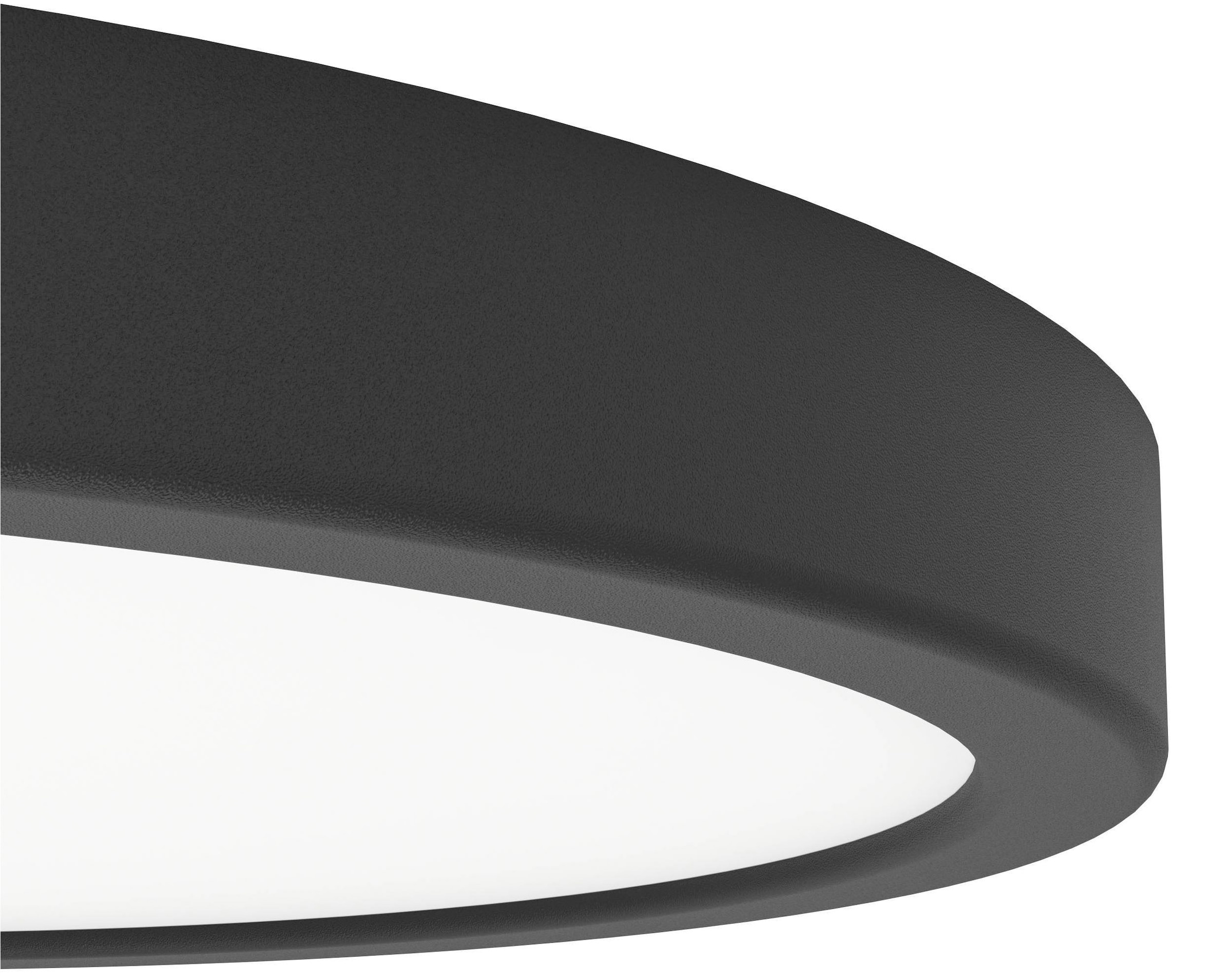 EGLO Aufbauleuchte »Fueva 6 Deckenleuchte, Aufbaulampe, Badlampe Decke, Kunststoff, IP44« LED-Modul 1 Stk. Kaltweiß | Neutralweiß | Warmweiß Aufbauleuchte - H2,5 x Ø27,8 cm - schwarz - 14,2W inkl.