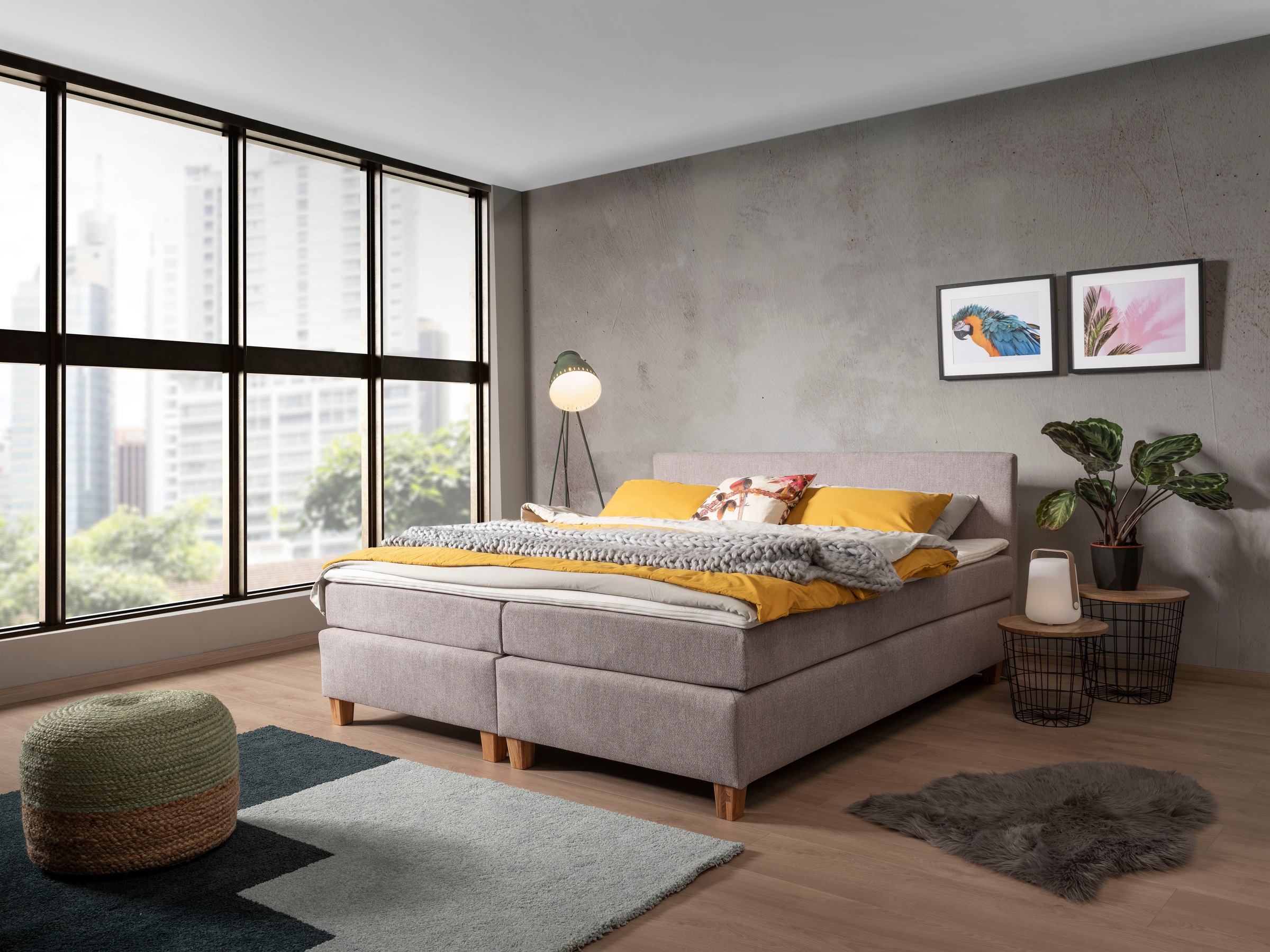 alina Boxspringbett inklusive Matratze und Topper, in diversen Ausführungen