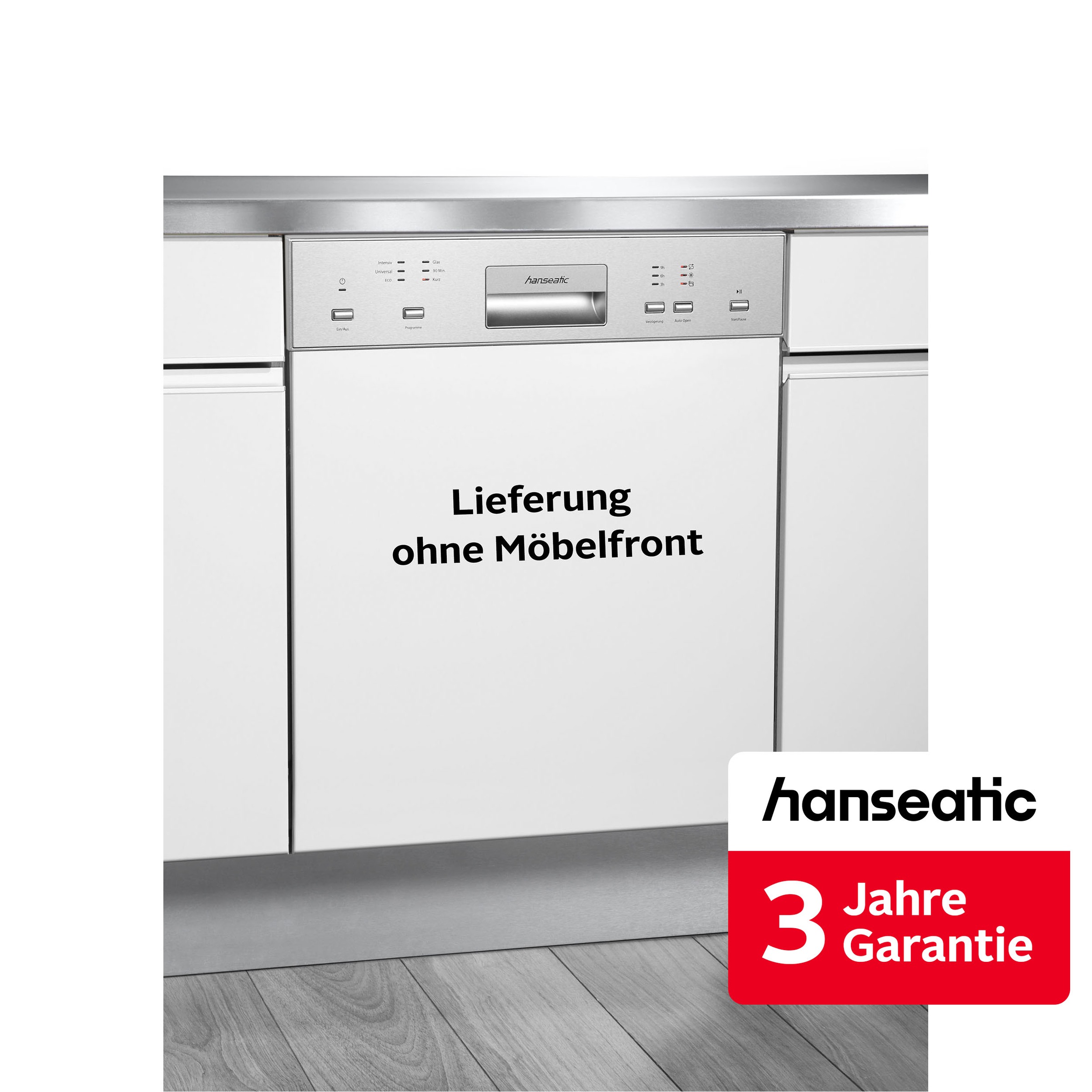Hanseatic teilintegrierbarer Geschirrspüler »HGTI6082D137709HS« 14 Maßgedecke inkl. 3 Jahre Herstellergarantie