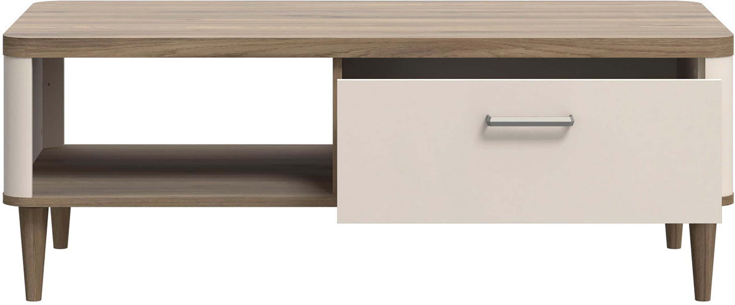 FORTE Couchtisch »Lacetti« B/H/T 120/43,7/60 cm Echtholzfüße