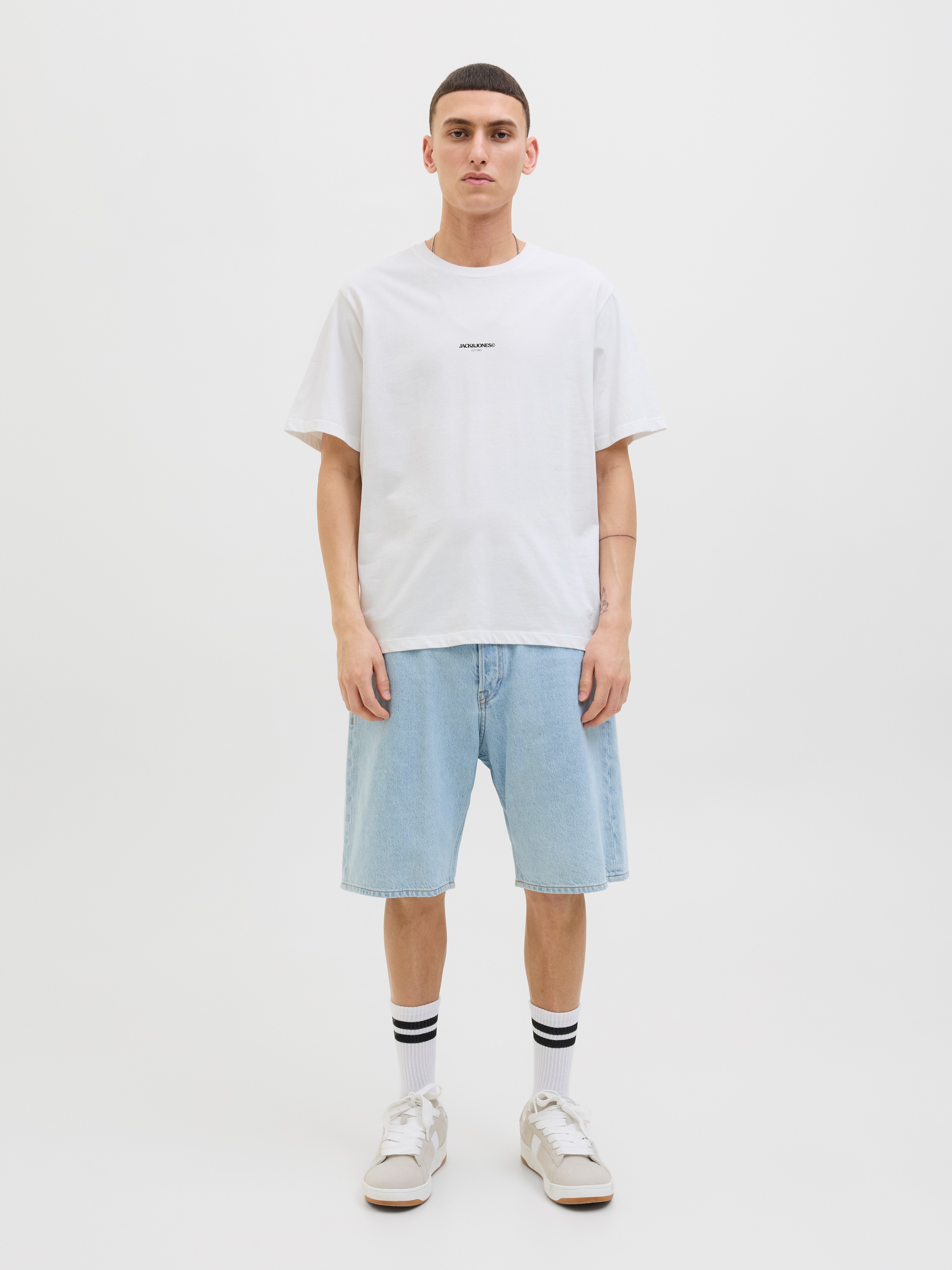 Jack & Jones Print-Shirt »JORTAVIRA POSTER TEE SS CREW NECK«, mit Backprint