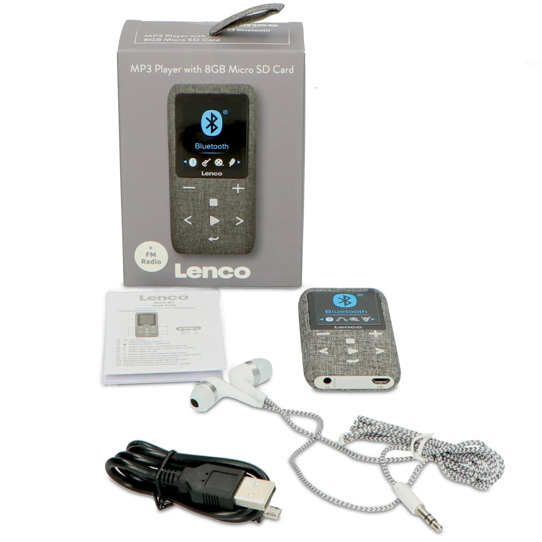 Lenco MP4-Player »Xemio-861«, 8GB Speicher (erweiterbar), Bluetooth, FM-Radio