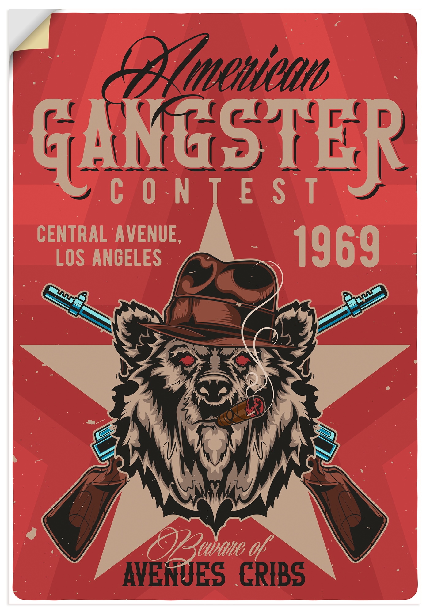 Artland Wandbild "American Gangster" 1 Stk. tlg. als Alubild, Leinwandbild, Poster, Wandaufkleber in verschied. Größen