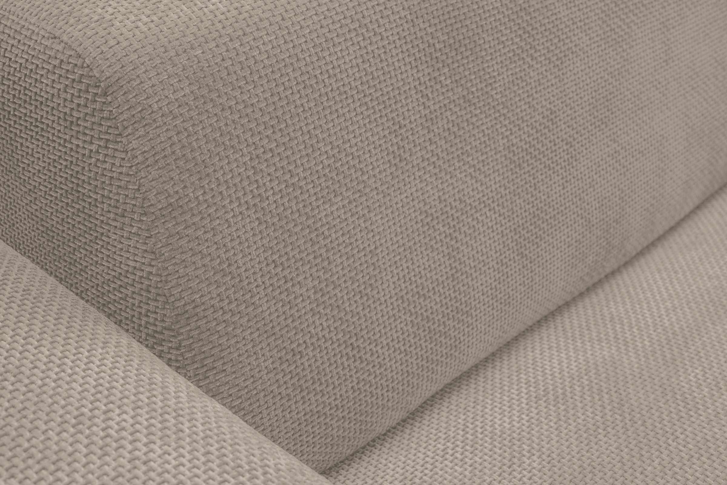 WERK2 Ecksofa »Zeus-M, tolles Sofa mit schönen Details, L-Form«, Curvy Trend Garnitur, urbane Optik, komfortable Wellenunterfederung