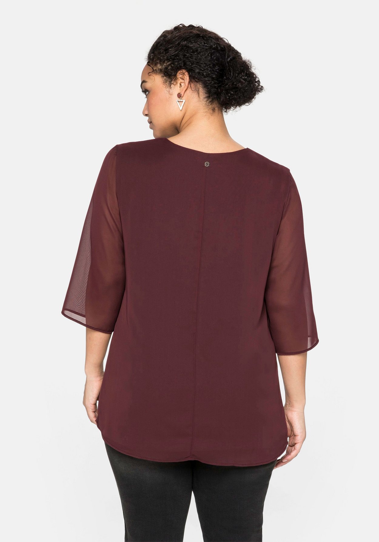 Sheego Tunika »Tunika im Lagenlook, mit Chiffon«