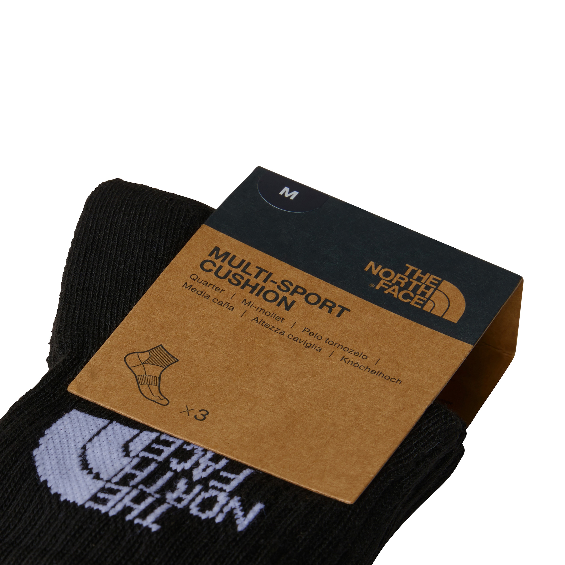 The North Face Sportsocken »MULTI SPORT CUSH QUARTER SOCK 3P«, (Packung, 3 Paar)
