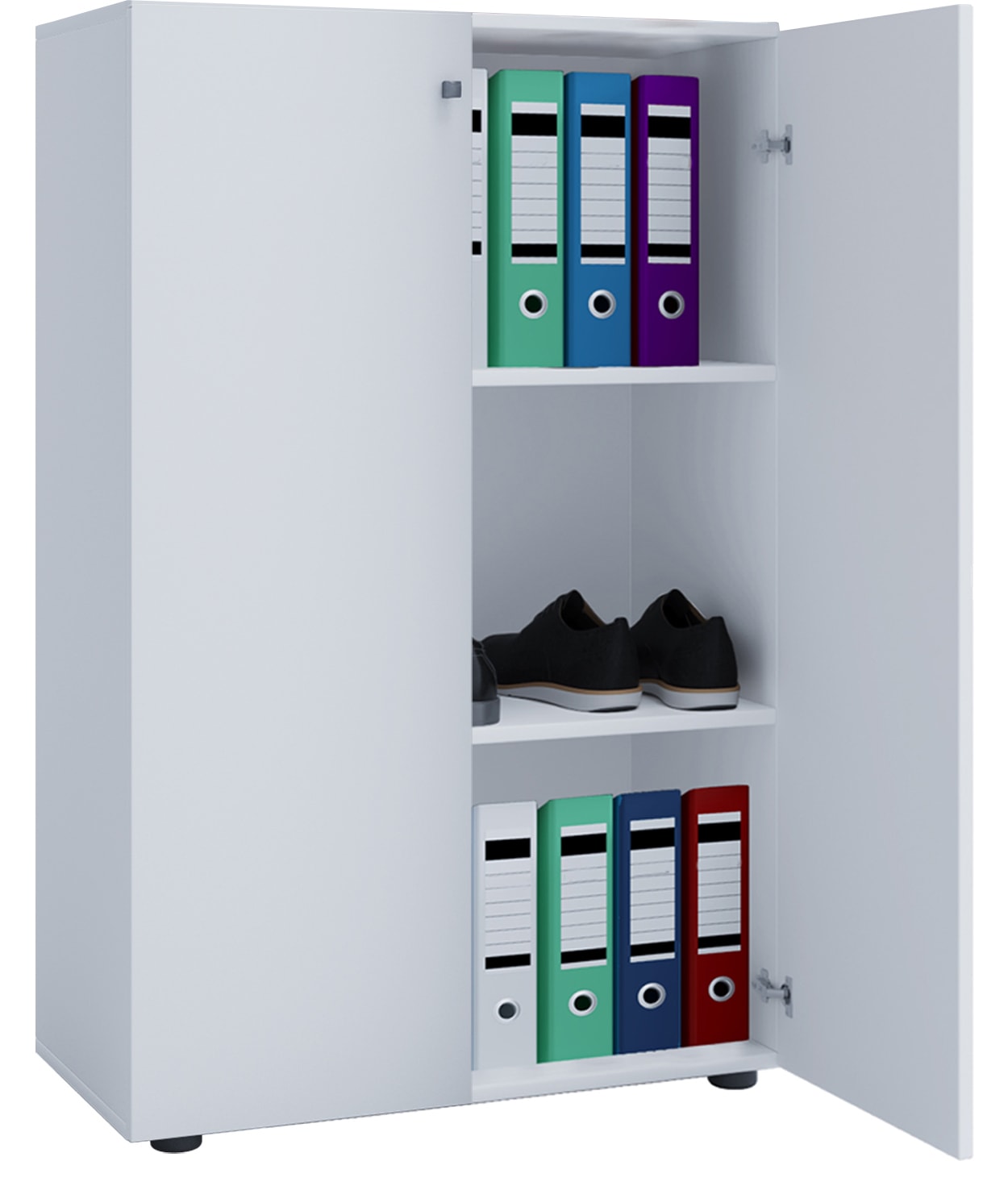 VCM Aktenschrank »Büroschrank Bücher Ordner Aktenschrank Lona 3fach« 1 Stk. tlg.