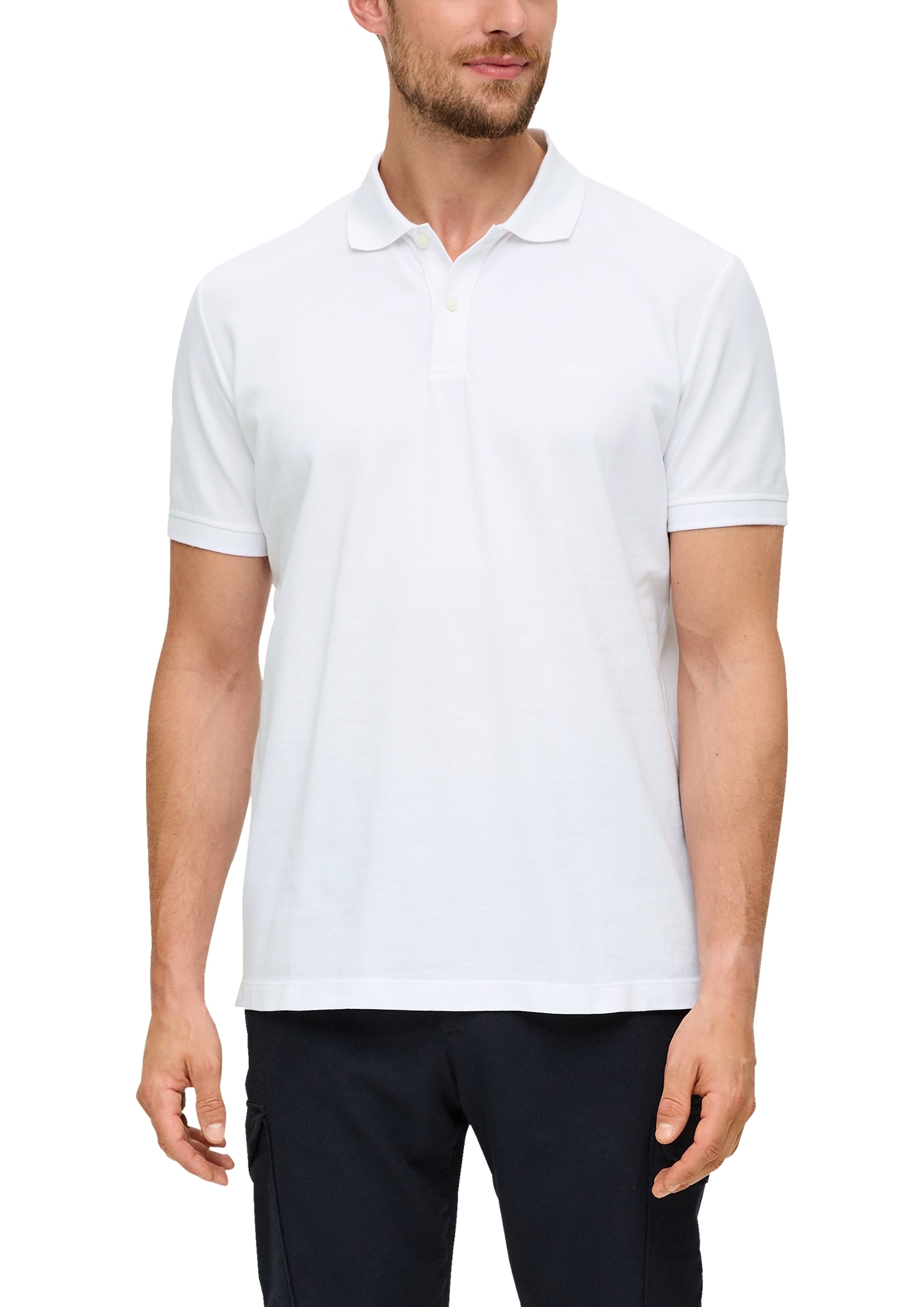 Poloshirt, mit Logostickerei