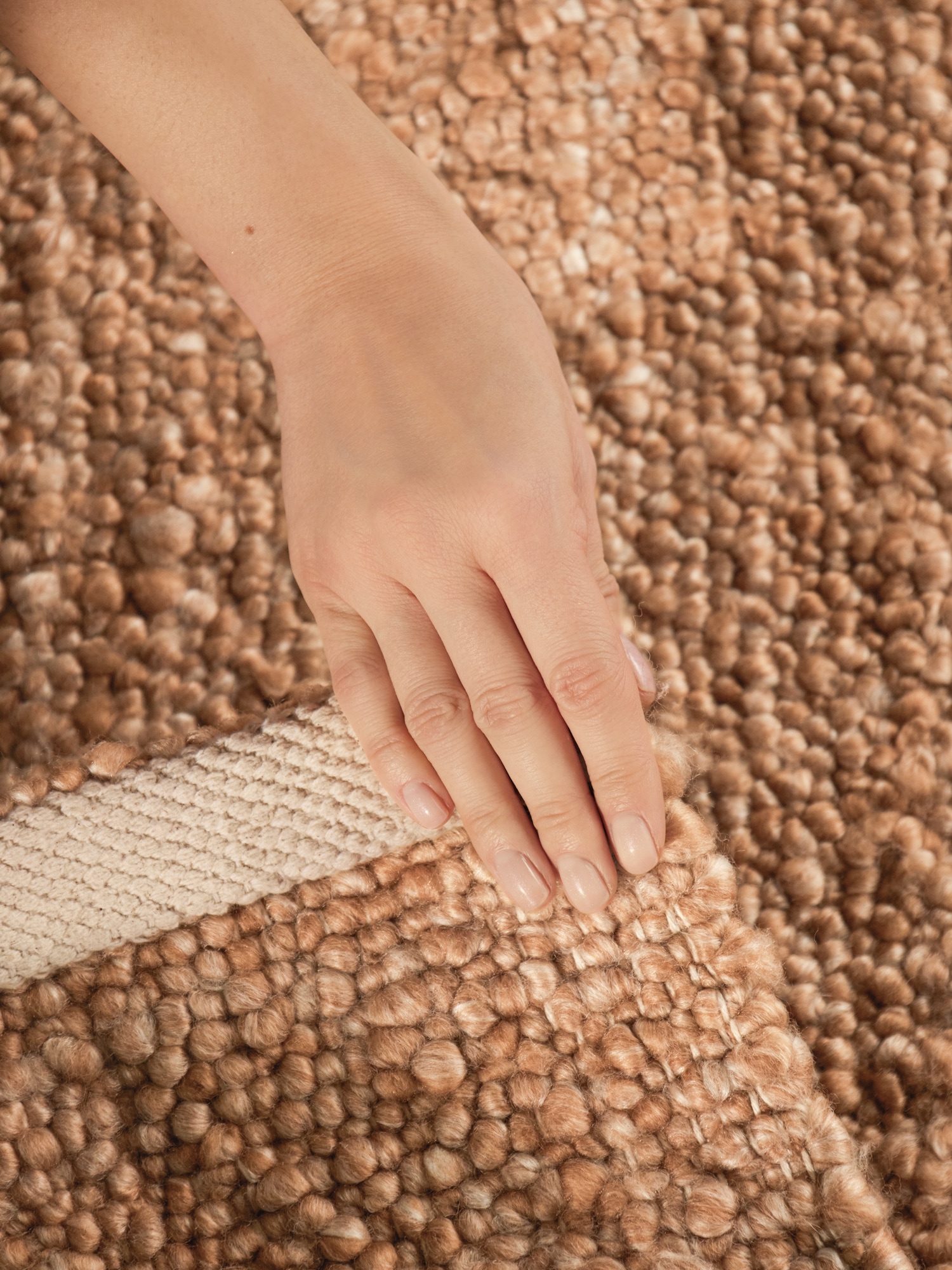 Ted Baker Teppich »Soft Bouclé Portobello , auch als Läufer« rechteckig 10 mm Höhe Woll-Optik, Bouclé Meliert, Wohnzimmer, Esszimmer, Schlafzimmer, Flur