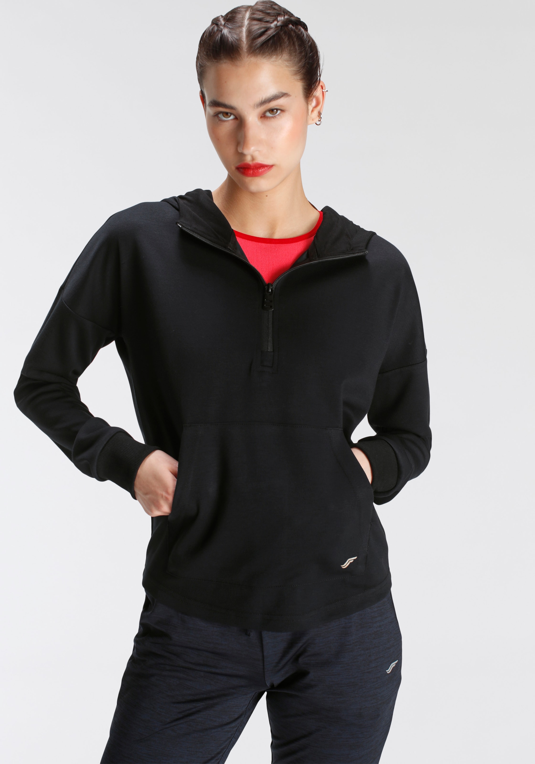 Kapuzensweatshirt »After Class«, aus weicher Interlock Ware