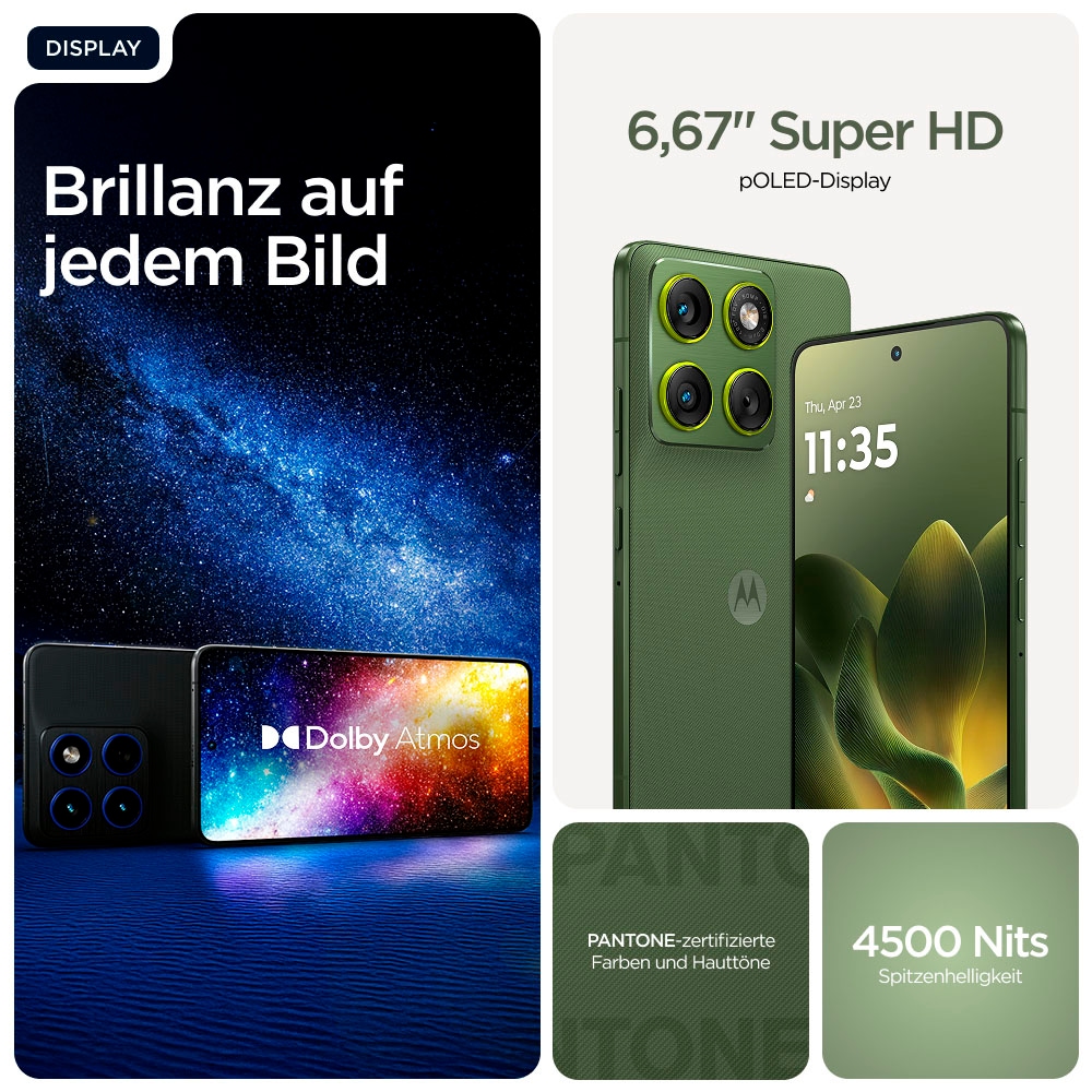 Motorola Smartphone »edge 70 512GB« Bronze Green