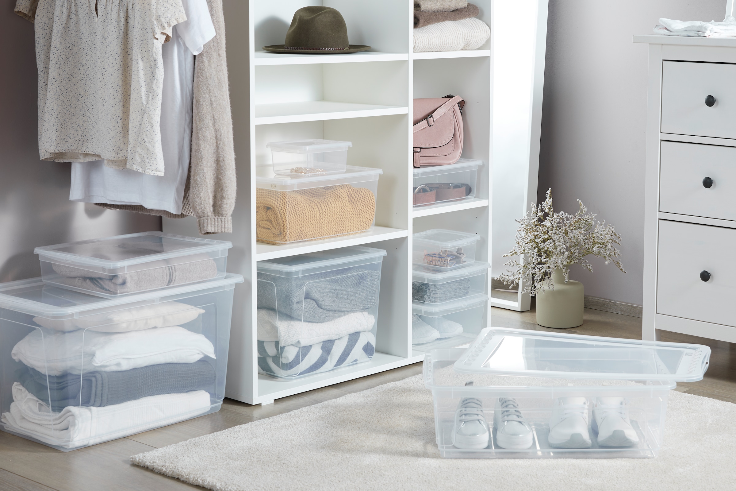 keeeper Aufbewahrungsbox »bea, 2er Set, mit Air Control-System 43L, 59 x 39 x 27 cm« Air-Control-System, stapelbar