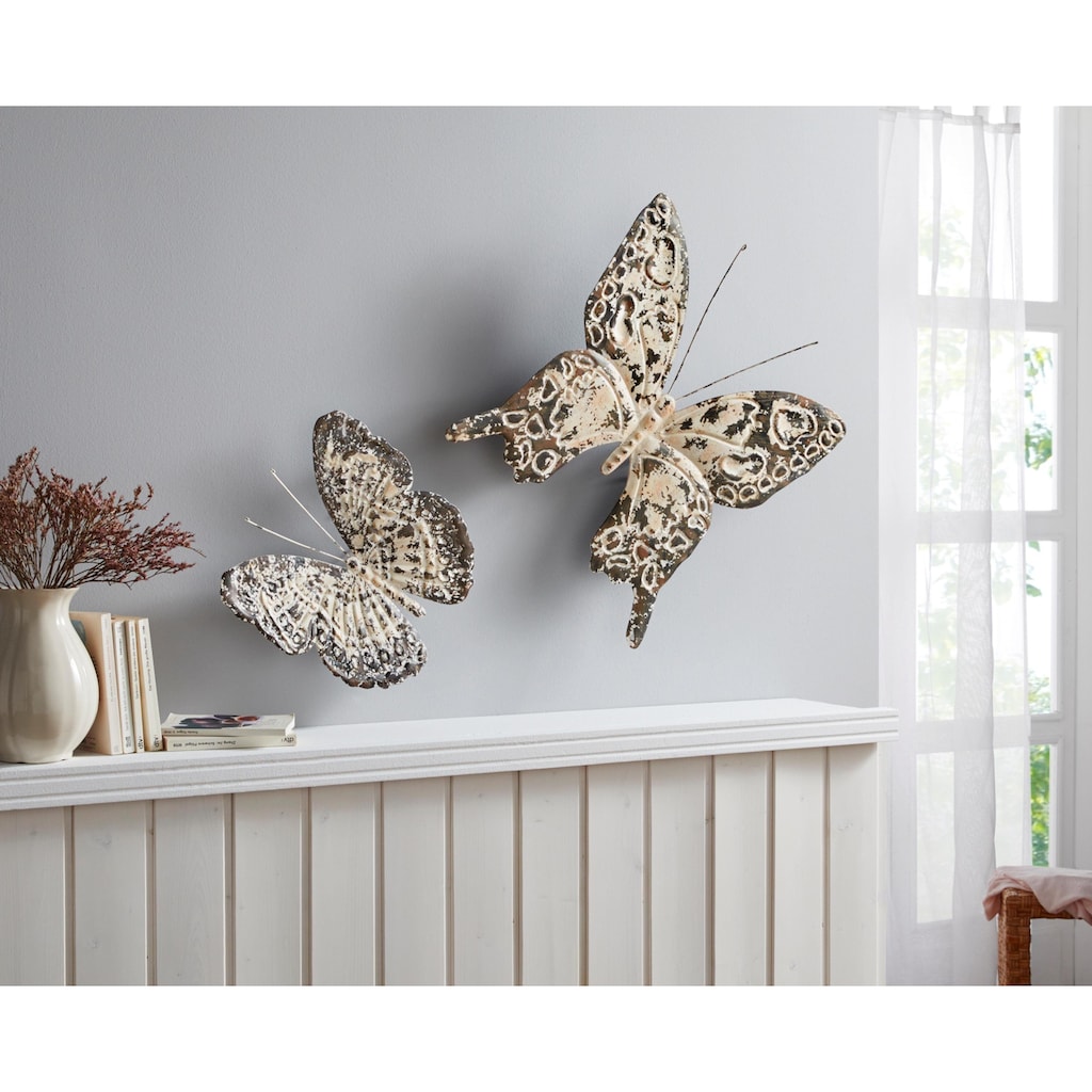 Home affaire Wanddekoobjekt »Wanddeko Vintage Butterfly«