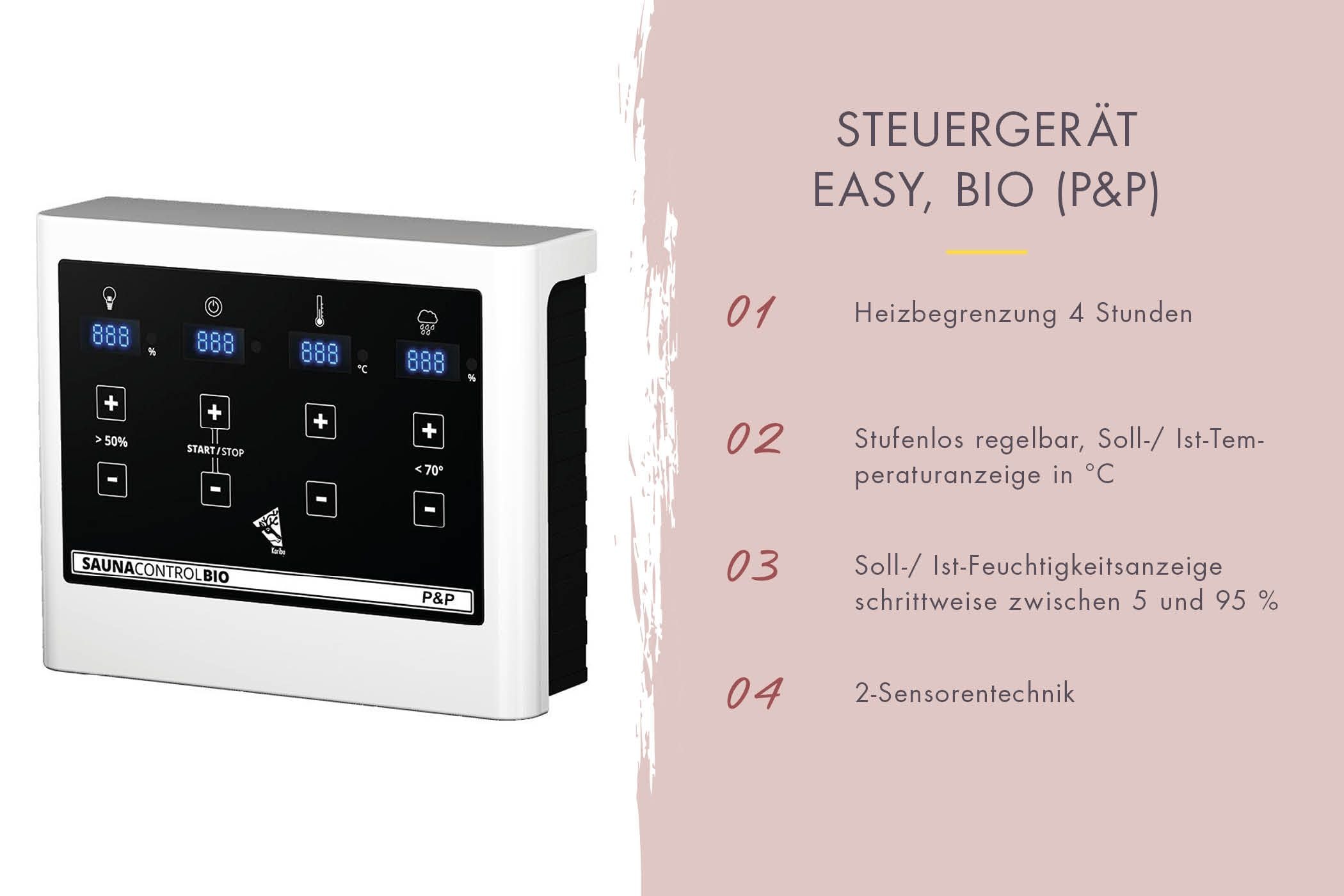 Karibu Sauna »Vivi 1« Set, 