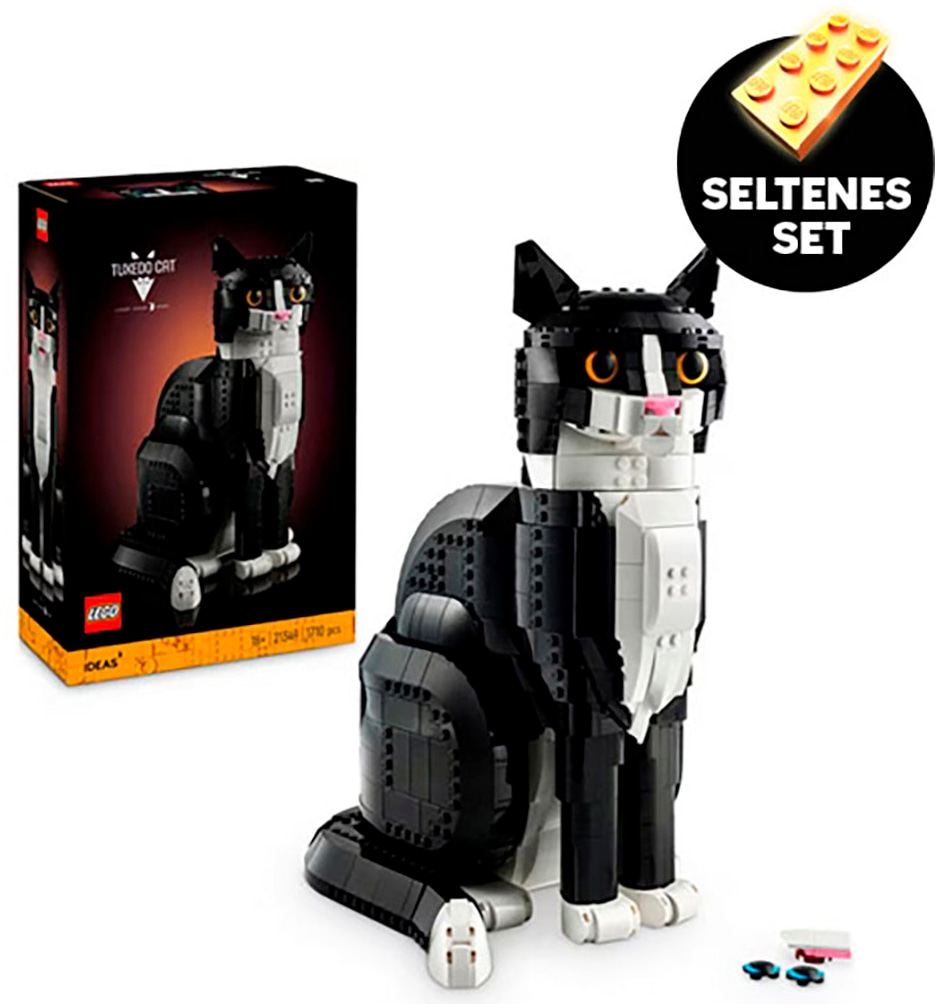 Konstruktionsspielsteine »Schwarz-weiße Katze (21349), LEGO Ideas«, (1710 St.),...