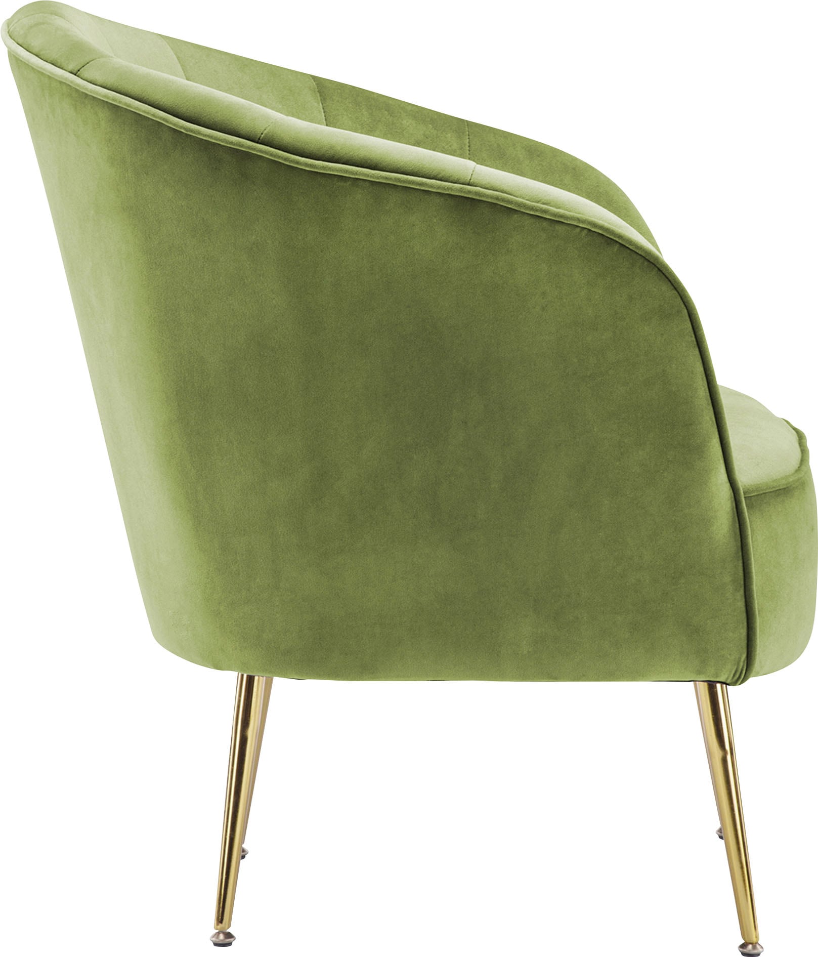 Kayoom Sessel »Poola 100, gemütlicher Cocktail-Sessel, edler Samtbezug« 1 Stk. tlg. samtweich, gesteppt, gemütlich, tiefe Sitzhöhe von 79cm