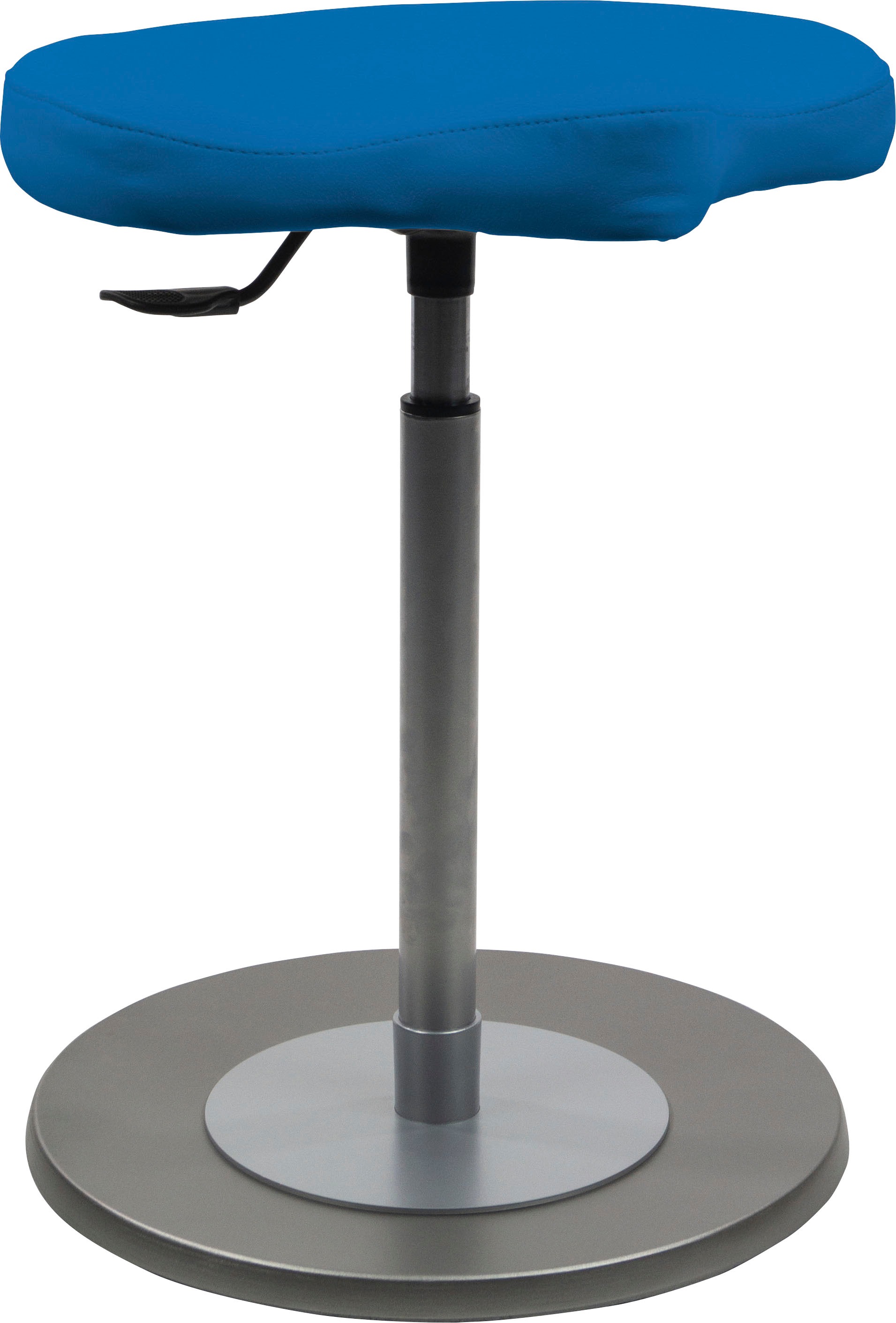 Mayer Sitzmöbel, Sitzhocker »1168« 1 Stk. tlg. Pendelhocker mit Ergositz 1168, Karibikblau, 100% Polyesterstrick mit Beschichtung 100% Vinyl, B/H/T: 