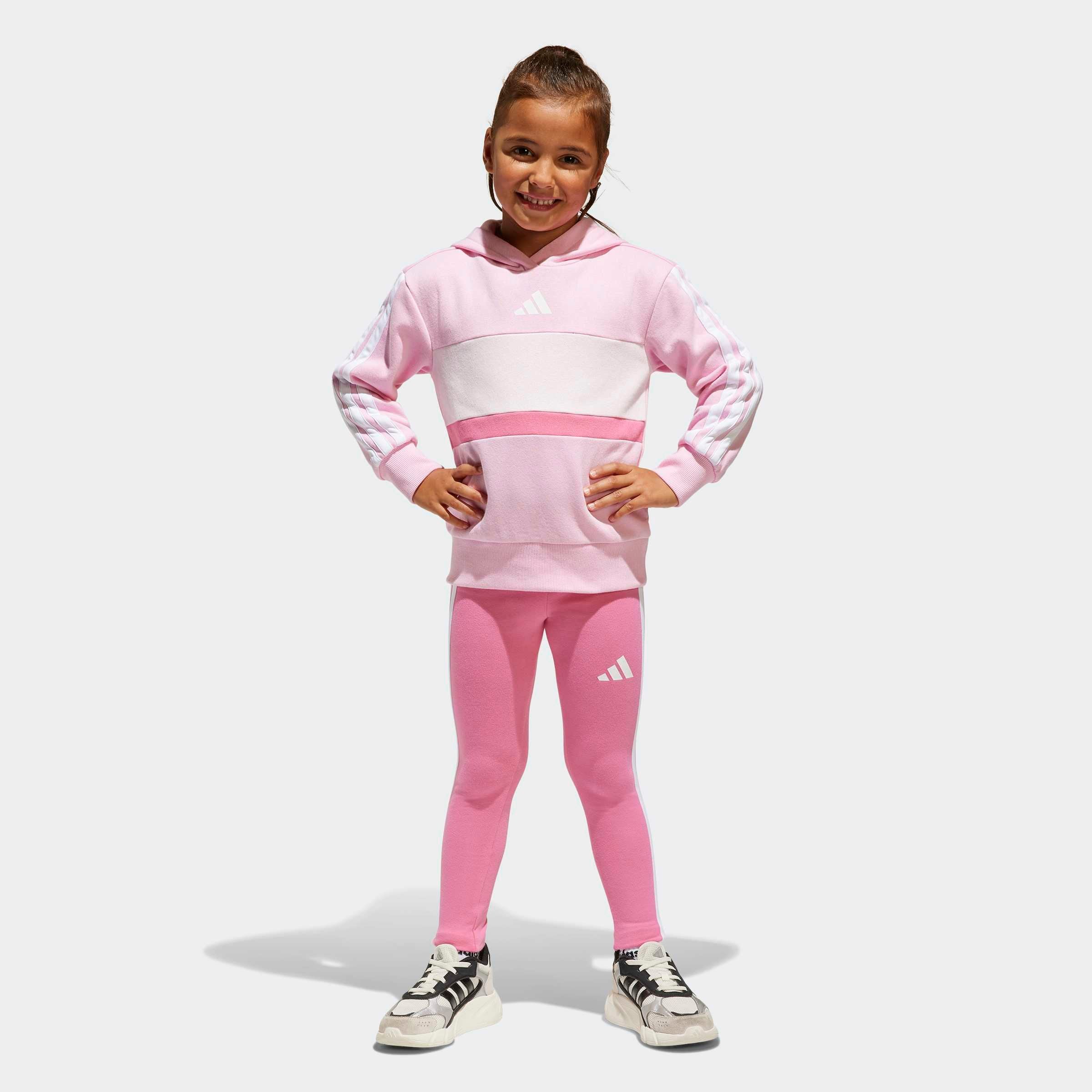 adidas Sportswear Trainingsanzug »SEASONAL ESSENTIALS TIBERIO 3-STREIFEN KIDS LEGGINGS-SET« 2 Stk.