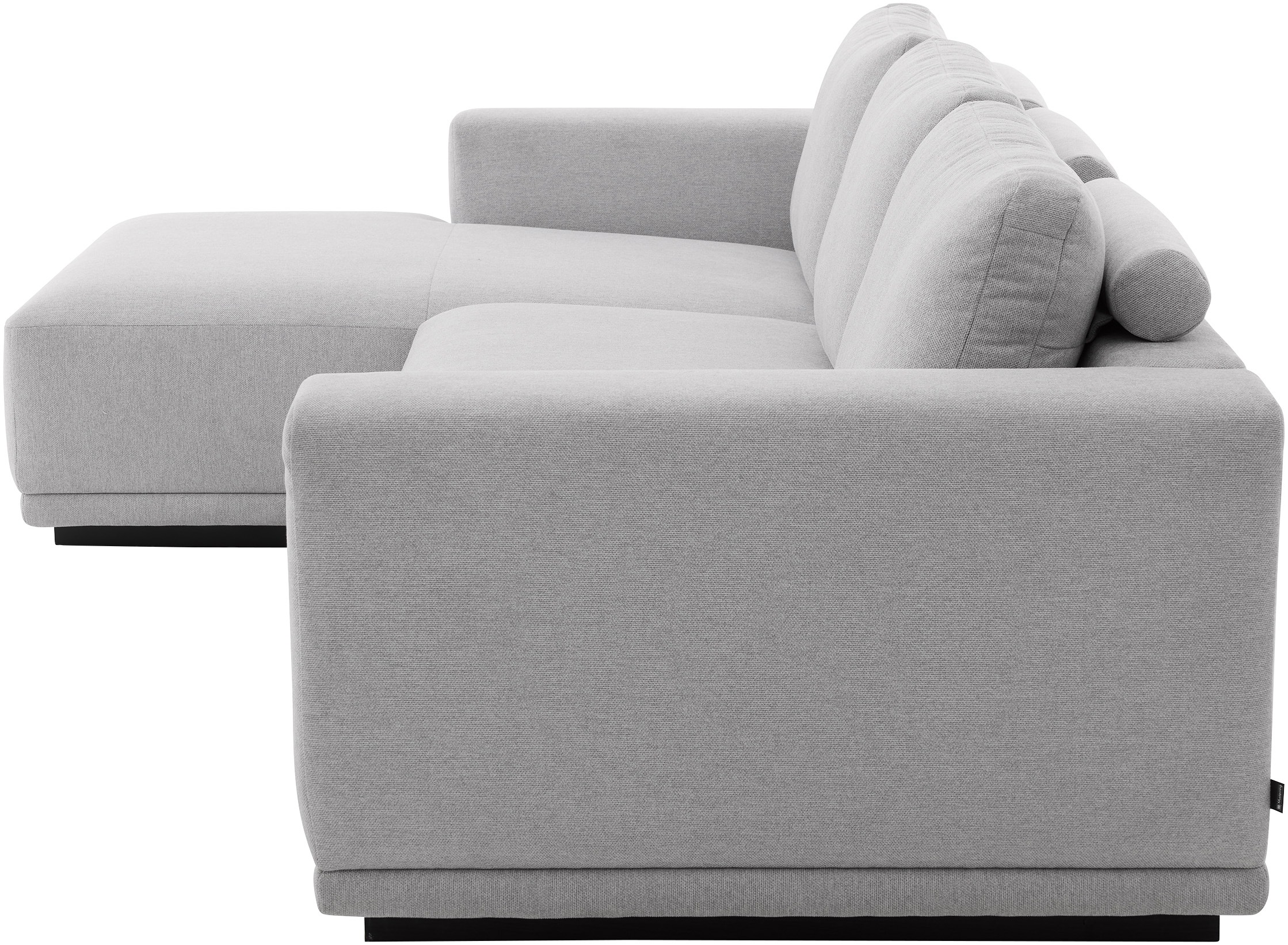 Musterring Ecksofa Anreihsofa rechts & Longchair links, mit Armlehnen, inkl. Rückenkissen