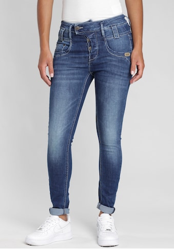 GANG Slim-fit-Jeans »Marge«, mit besonderem 4-Knopf-Verschluss kaufen