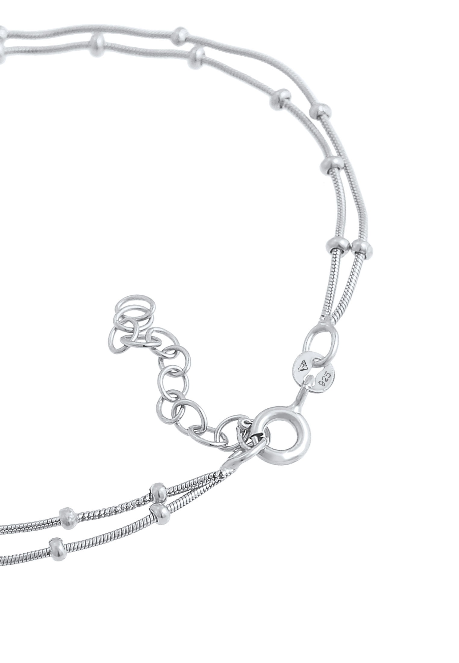 Elli Armkette »Armband Layer Kugelkette Rund Basic Trend 925er Silber«