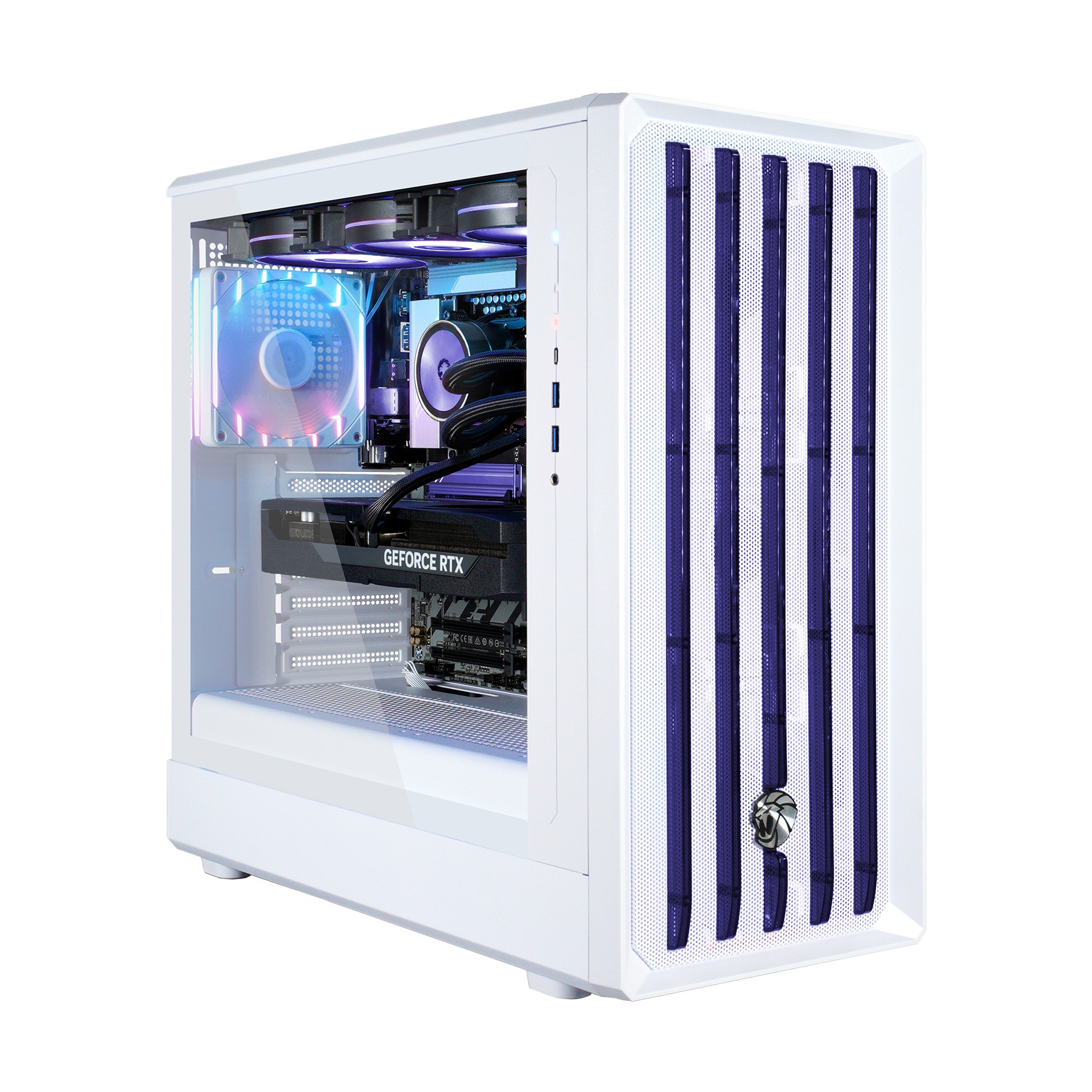 GAMEMAX Gaming-PC »CLAW WH 8111 AMD Ryzen 5 9600X 32GB DDR5 1TB SSD RTX 5070« DDR5 RAM, Windows 11, Wasserkühlung