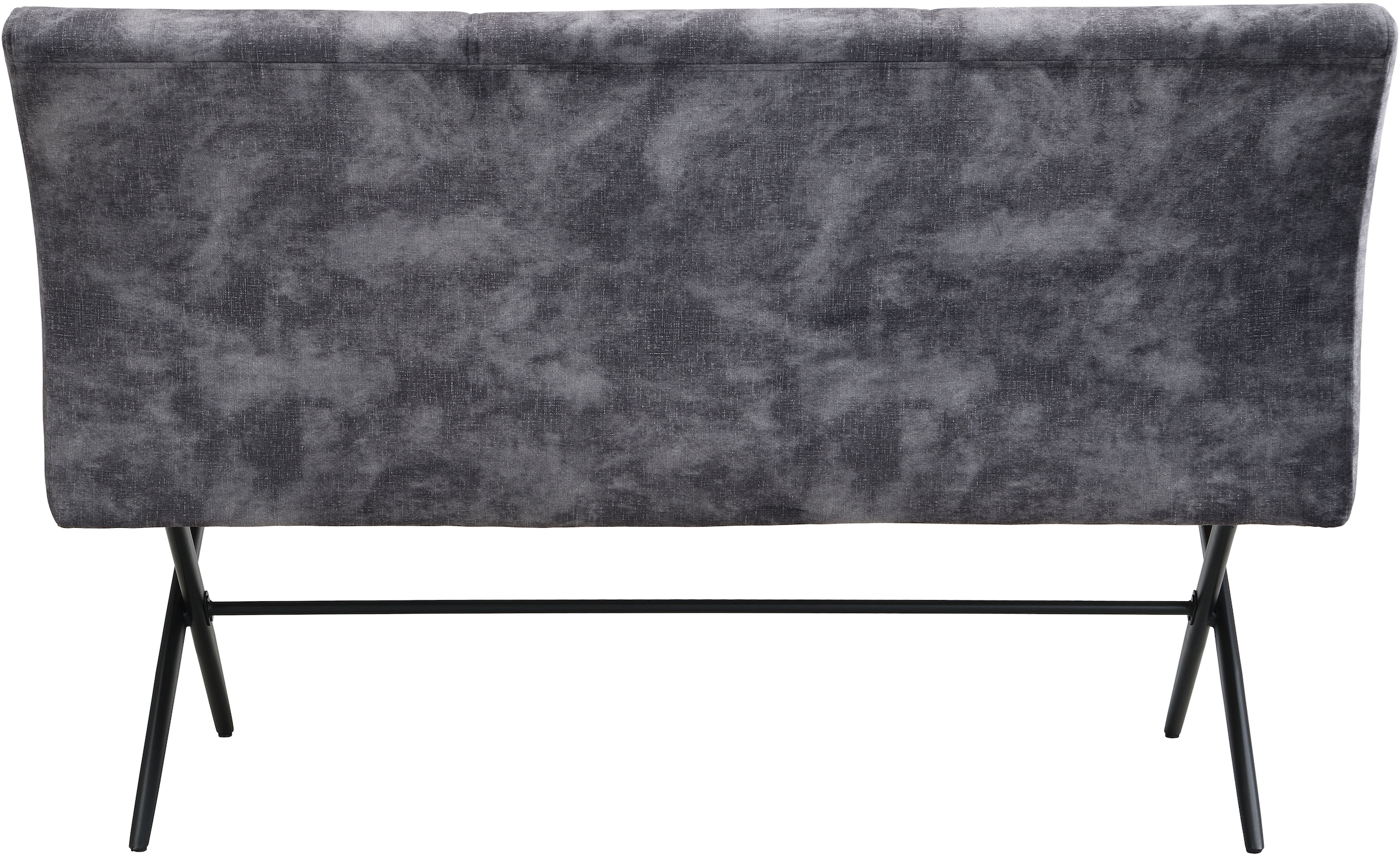 HELA Sitzbank »PORTO« 1 Stk. tlg. Einzelbank mit Rücken, X-Gestell, Federkorb, Vintage Velvet Optik