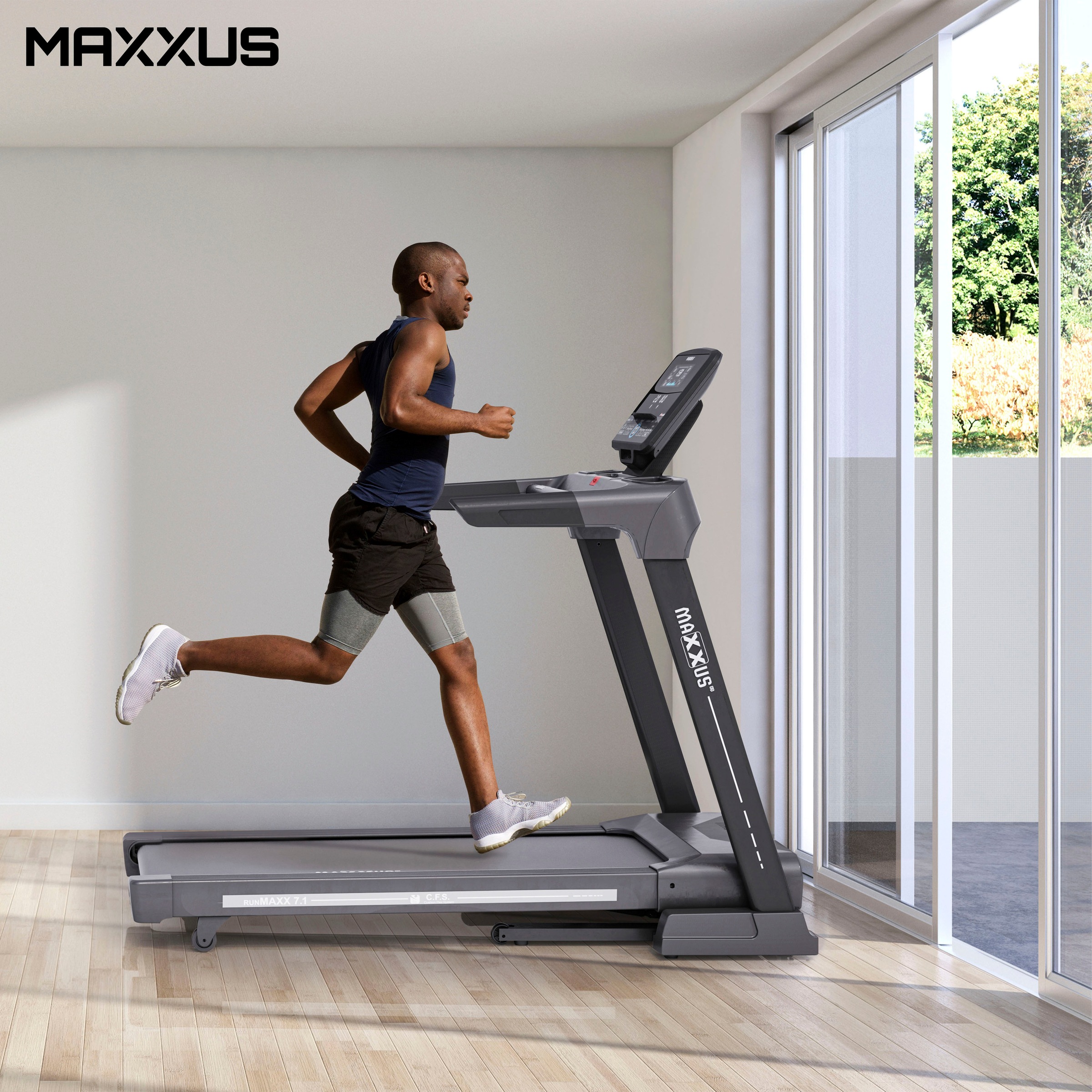 MAXXUS Laufband »RunMaxx 7.1«, mit Schrittzähler und 31 Steigungsstufen