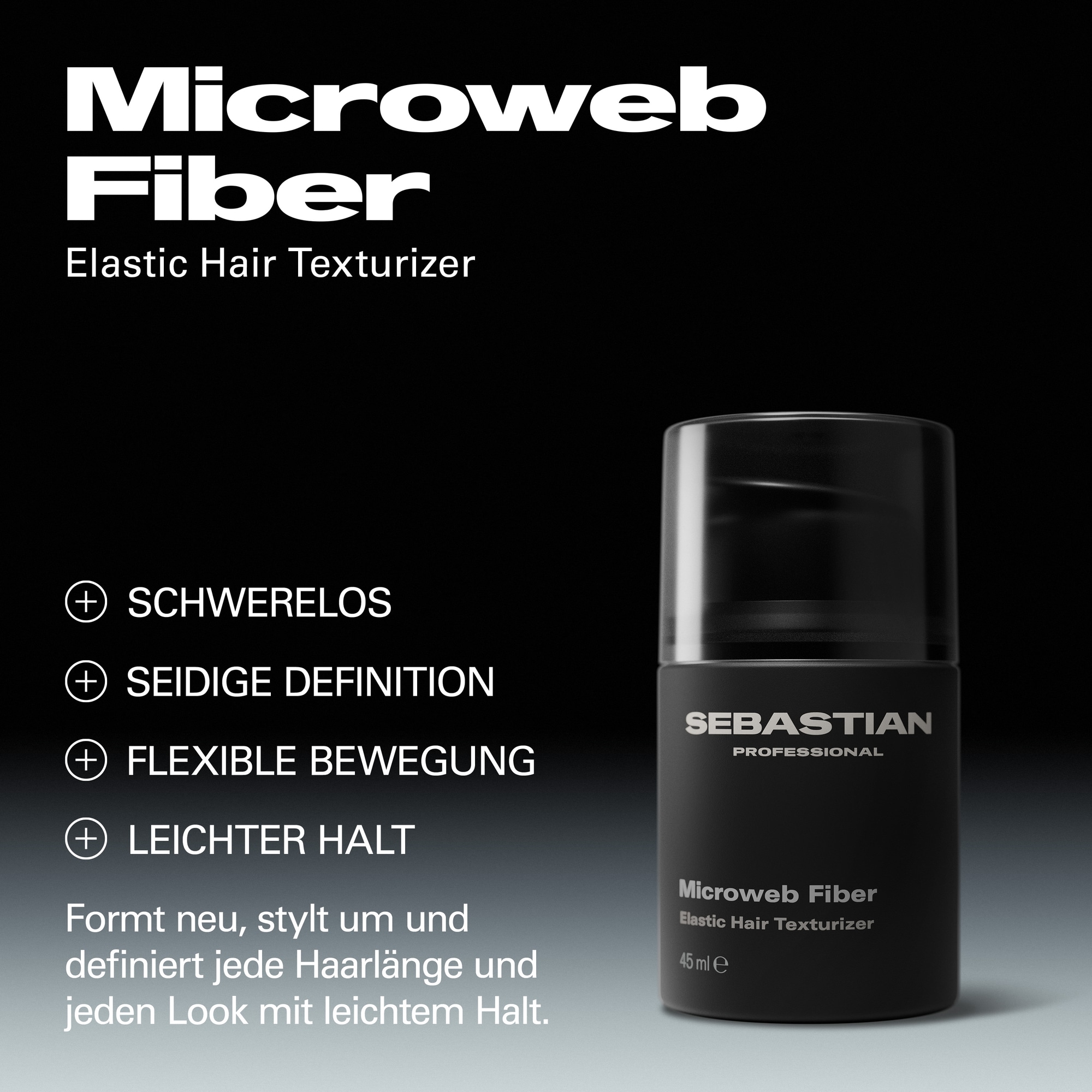 Sebastian Professional Haarcreme »Microweb Fiber« für flexibles Styling, Creme-Textur, 45 ml Inhalt