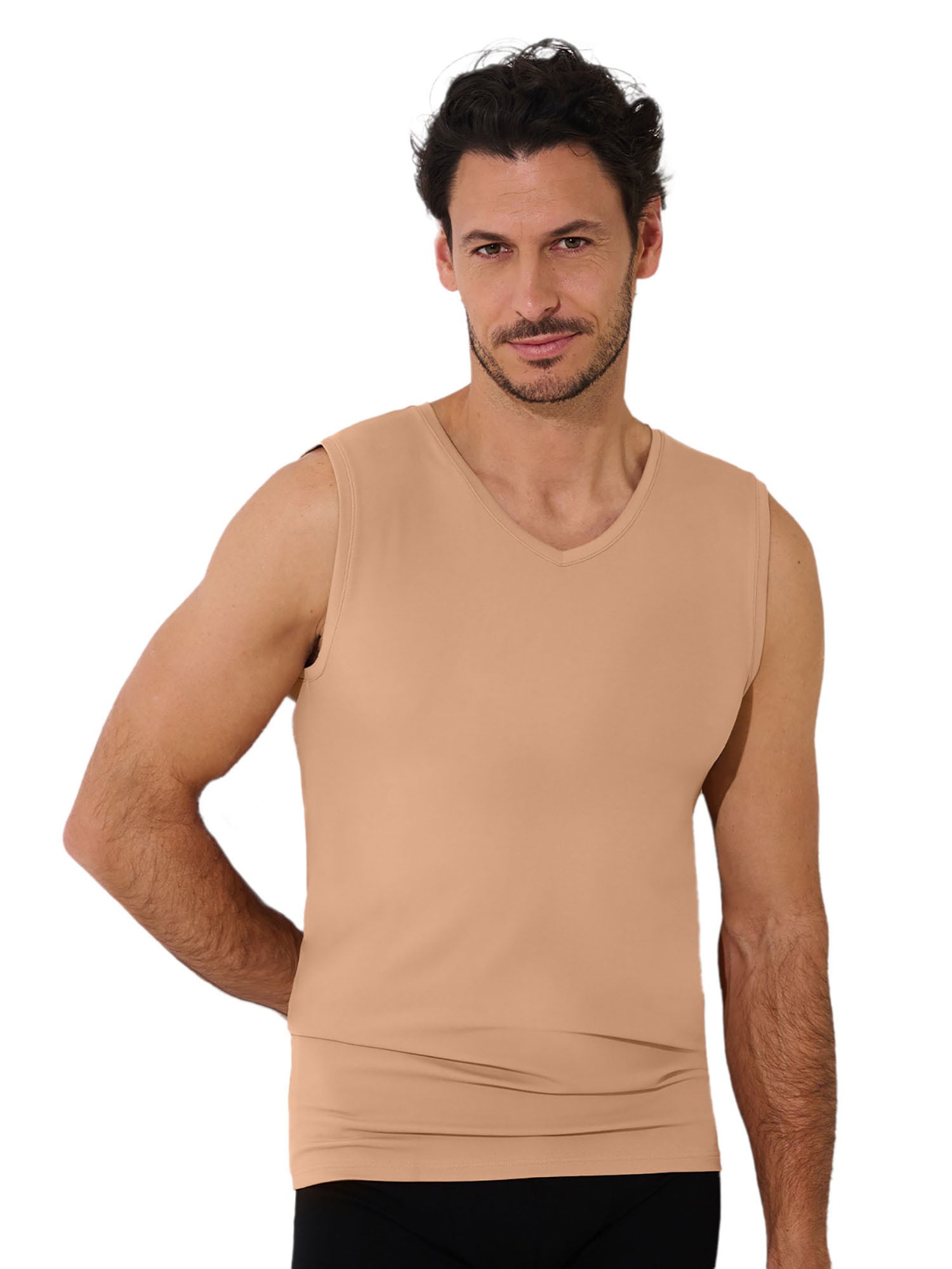 Lisca Achselhemd »3er Pack Herren Shirt V-Ausschnitt Odysseus« 3 Stück, 3 Stk.