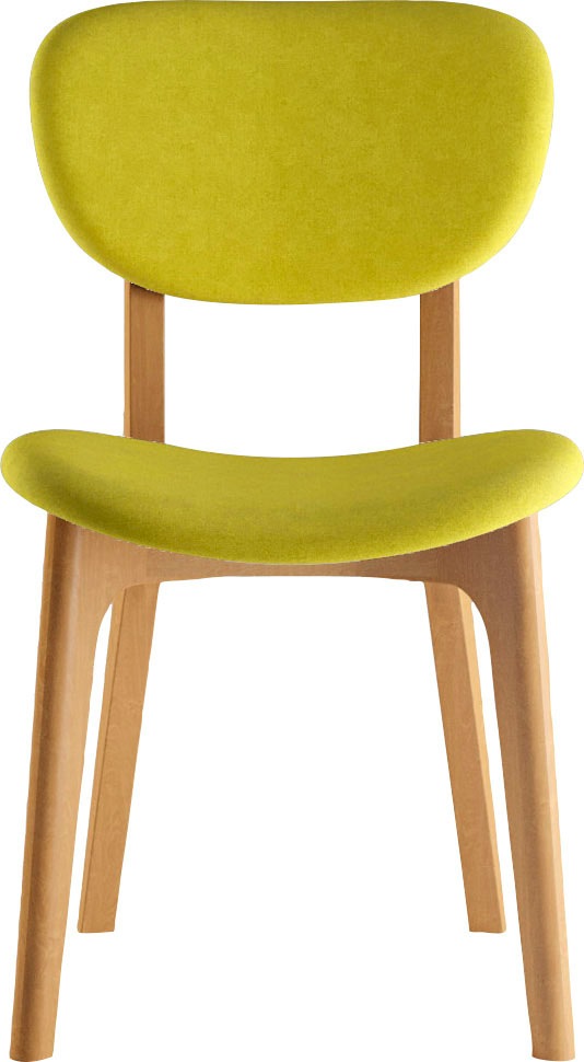 INOSIGN Stuhl »COZY Made in Italy«, (Set), 2 St., Microfaser, Gestell in Buche, Kirsch- oder Nussbaum, Massivholz, Design Stuhl