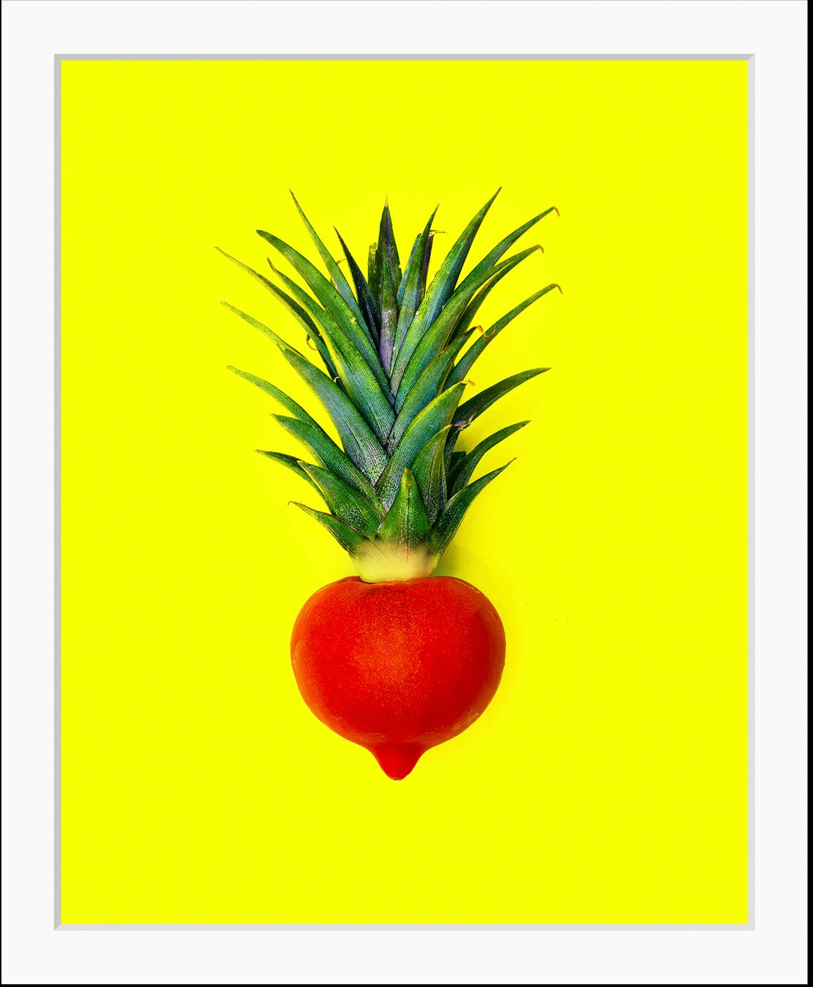 queence Bild »Tristan«, Obst-Obst Bilder-Lebensmittel-Essen-Kunst-Figuren, (1 St.), HD Premium Poster-Druck inkl. Holzrahmen